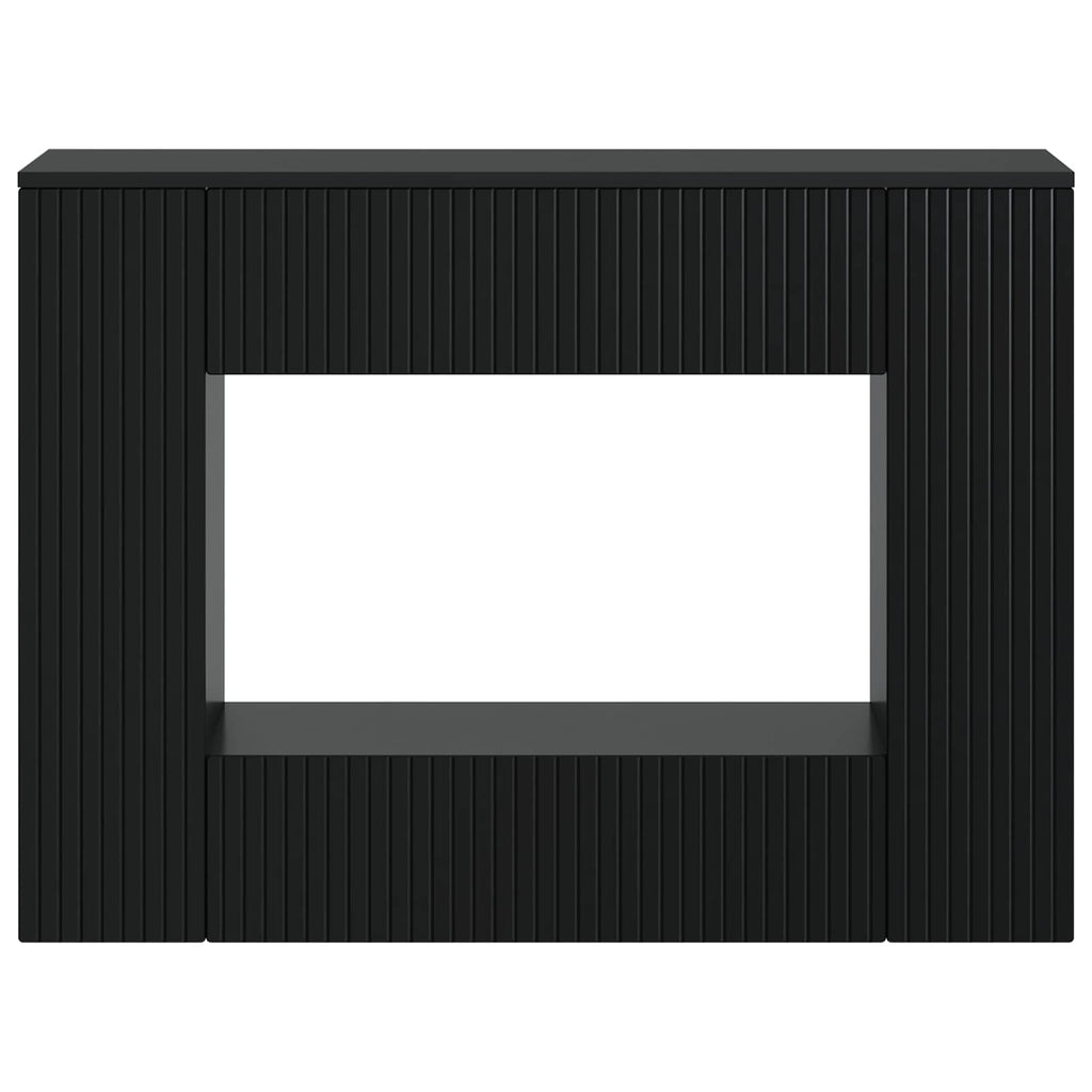 Konsolentisch Gestreift Schwarz 101 x 29 x 74 cm Holzwerkstoff