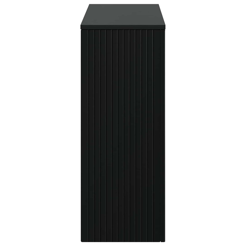 Konsolentisch Gestreift Schwarz 101 x 29 x 74 cm Holzwerkstoff