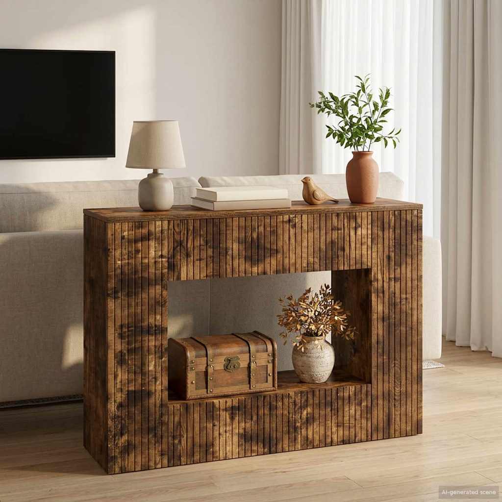 Konsolentisch Geräucherte Eiche 101 x 29 x 74 cm Holzwerkstoff