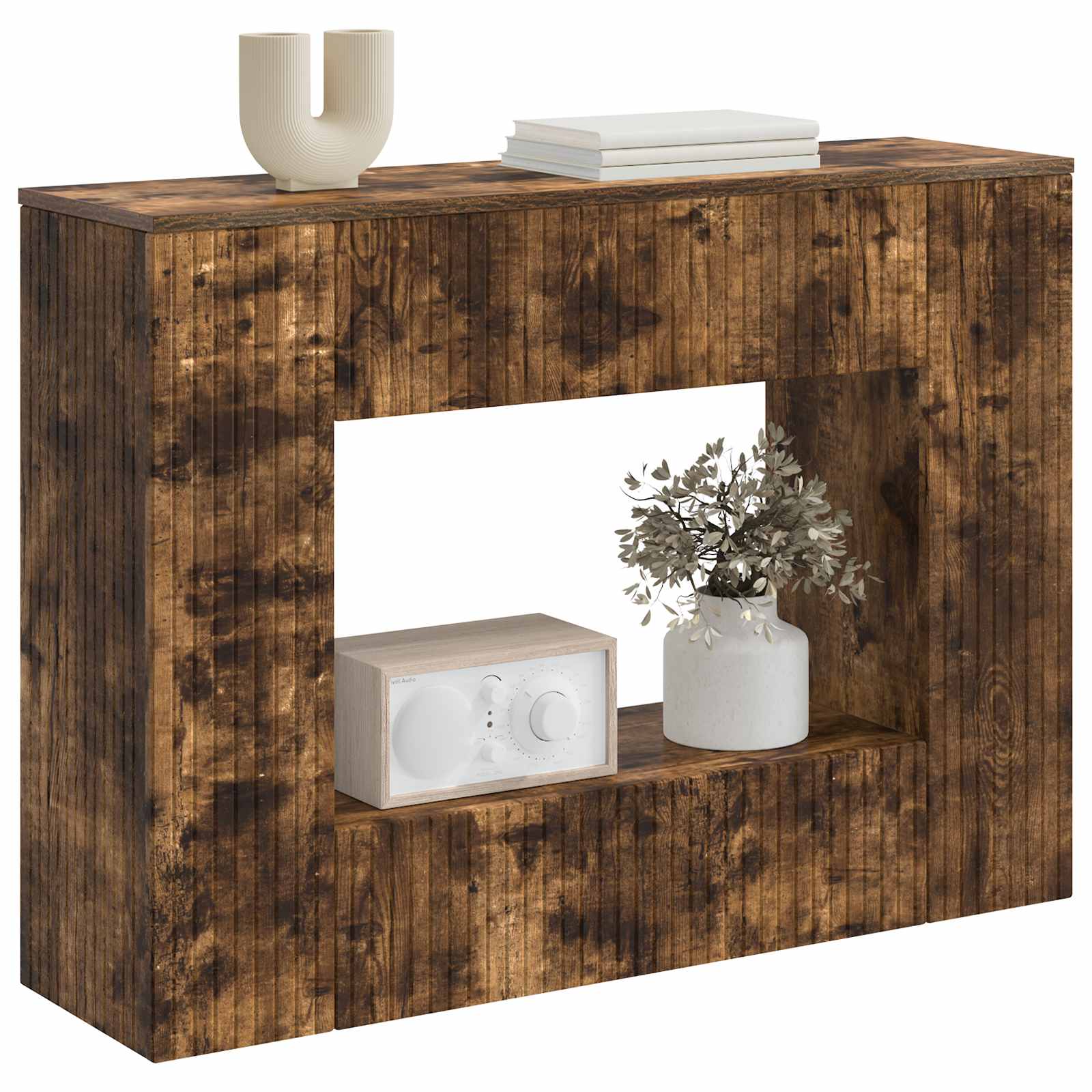 Konsolentisch Geräucherte Eiche 101 x 29 x 74 cm Holzwerkstoff