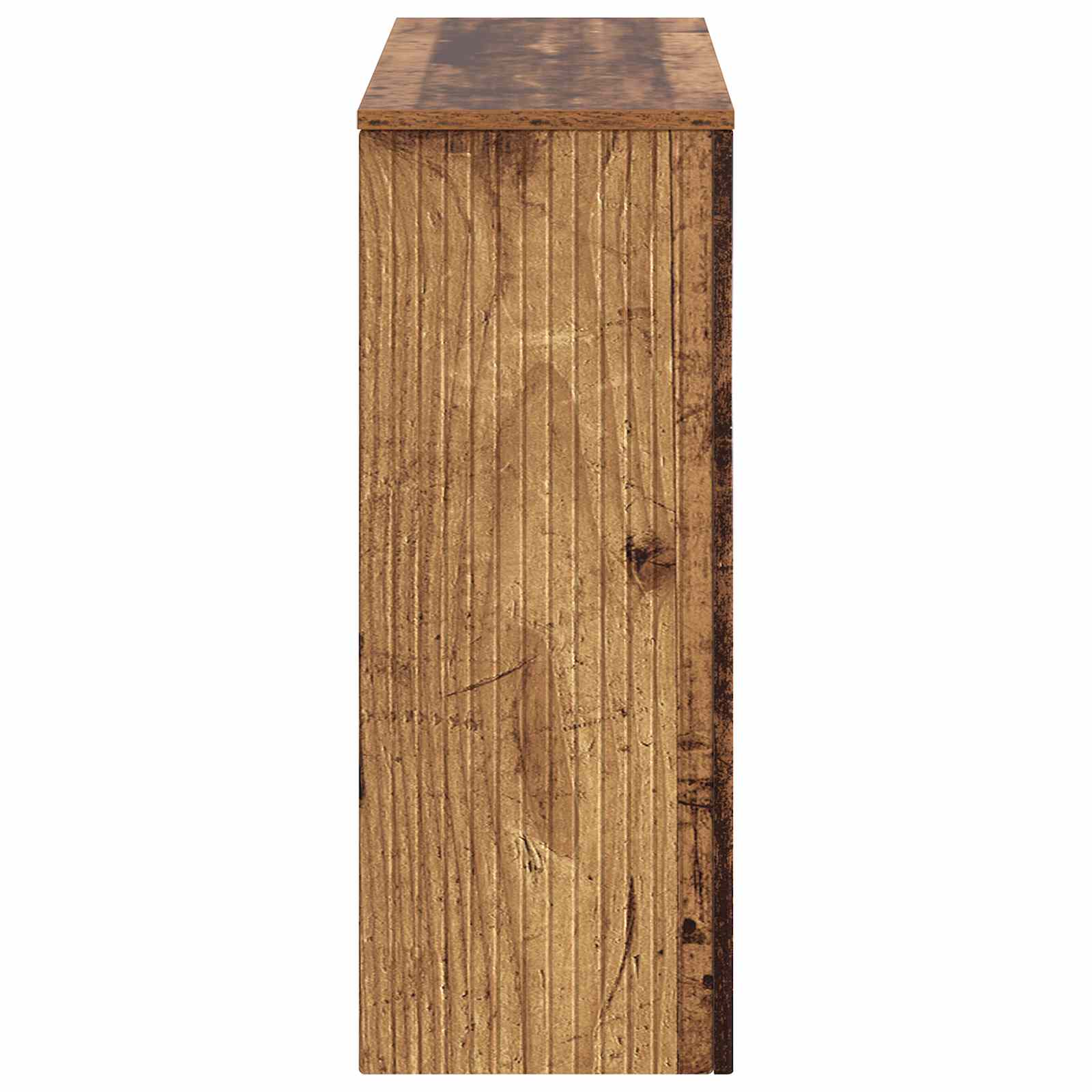 Konsolentisch Gestreift Altholz 101 x 29 x 74 cm Holzwerkstoff