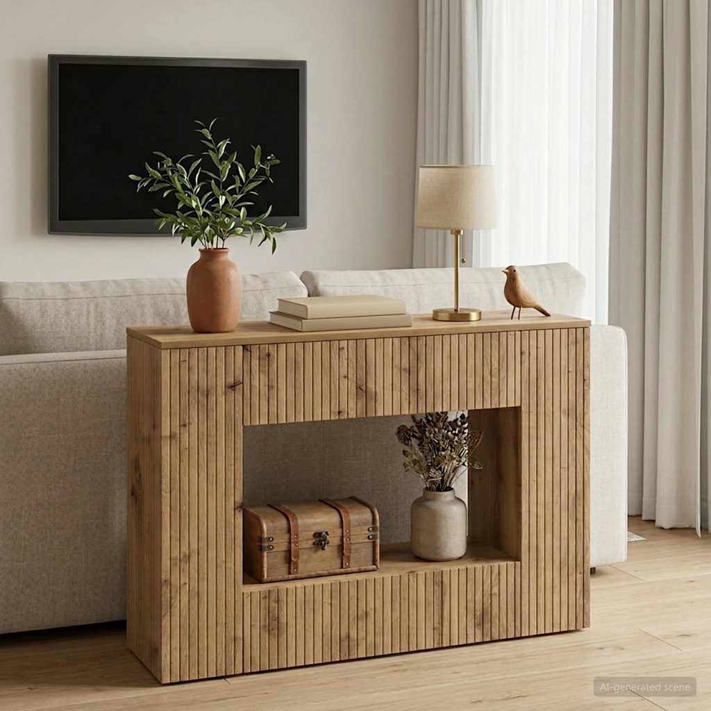 Konsolentisch Artisan-Eiche 101 x 29 x 74 cm Holzwerkstoff