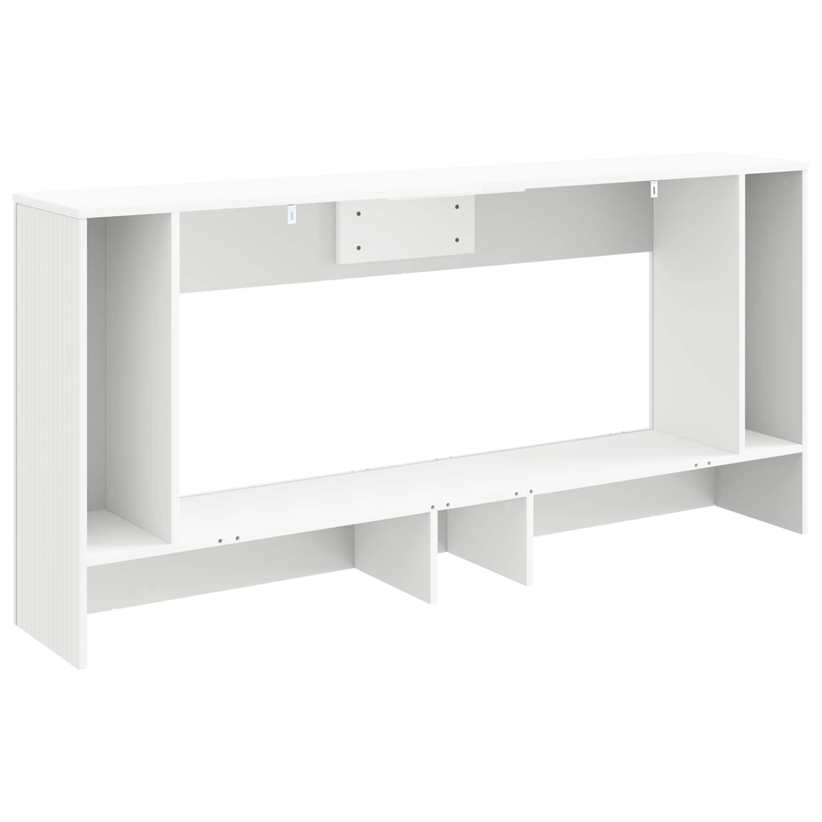 Konsolentisch Gestreift Weiß 155 x 29 x 74 cm Holzwerkstoff