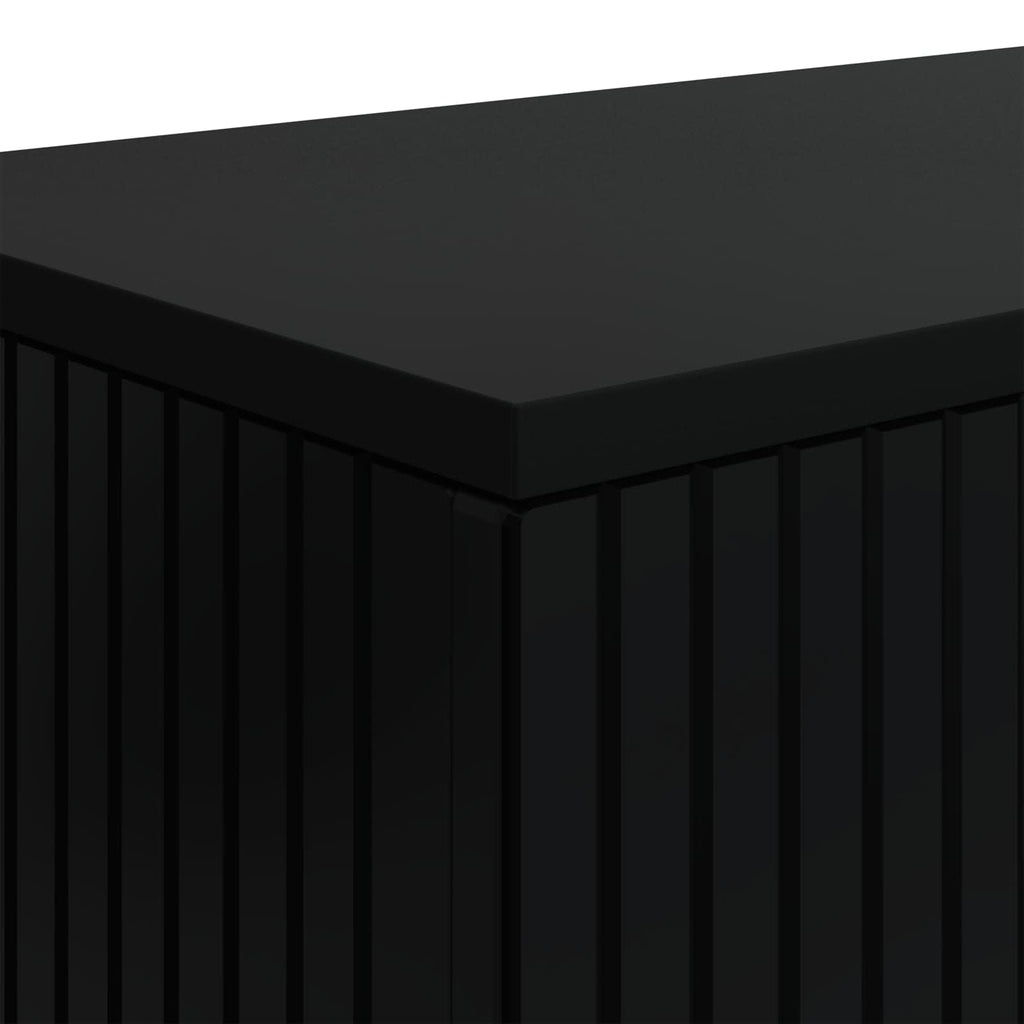 Konsolentisch Gestreift Schwarz 155 x 29 x 74 cm Holzwerkstoff