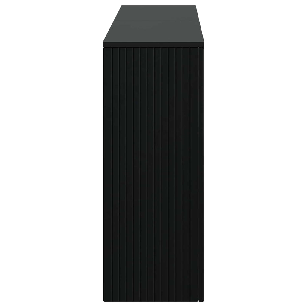 Konsolentisch Gestreift Schwarz 155 x 29 x 74 cm Holzwerkstoff