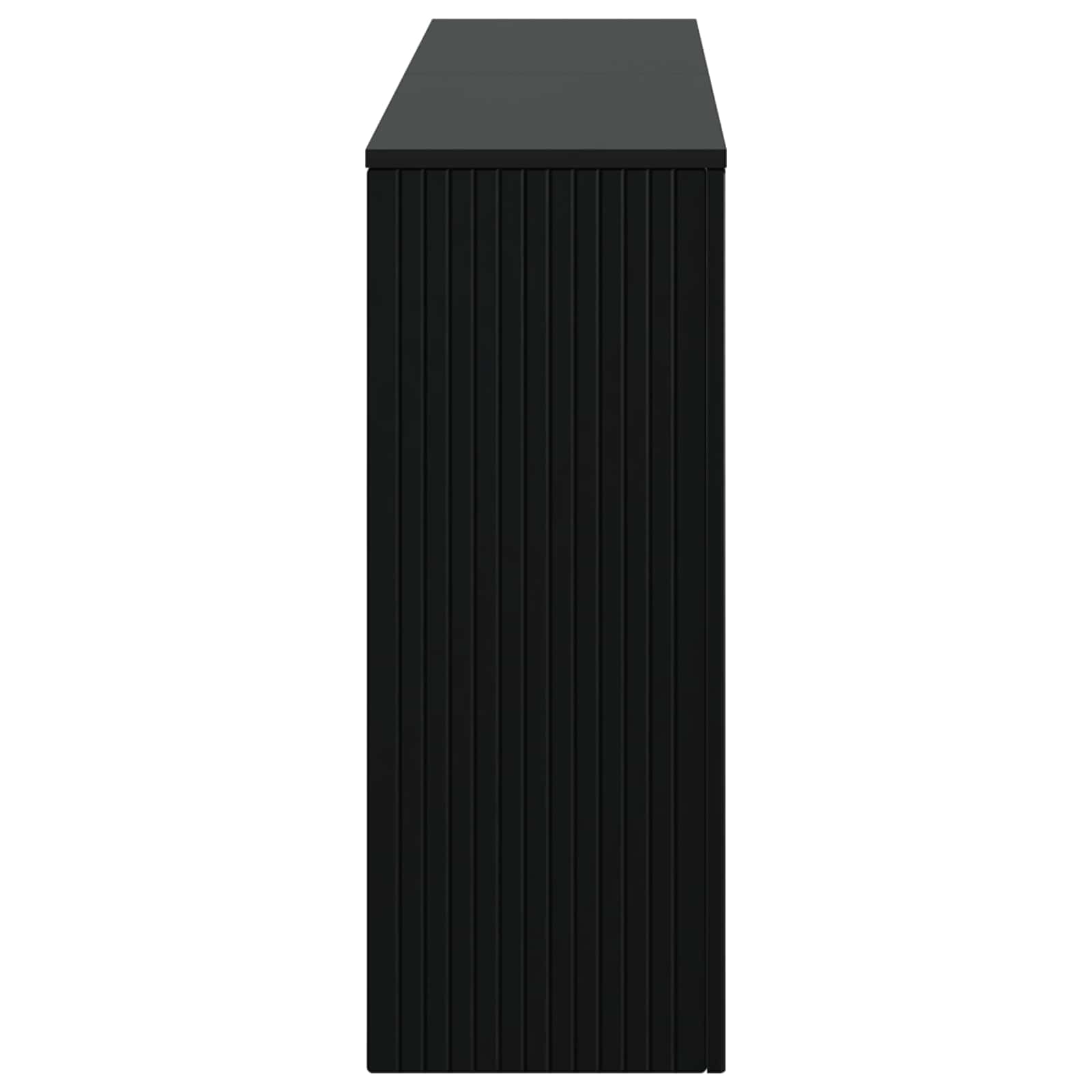 Konsolentisch Gestreift Schwarz 155 x 29 x 74 cm Holzwerkstoff