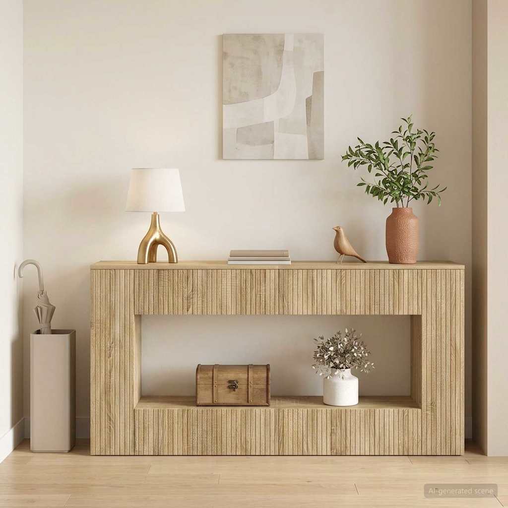 Konsolentisch Sonoma-Eiche 155 x 29 x 74 cm Holzwerkstoff