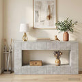 Konsolentisch Betongrau 155 x 29 x 74 cm Holzwerkstoff