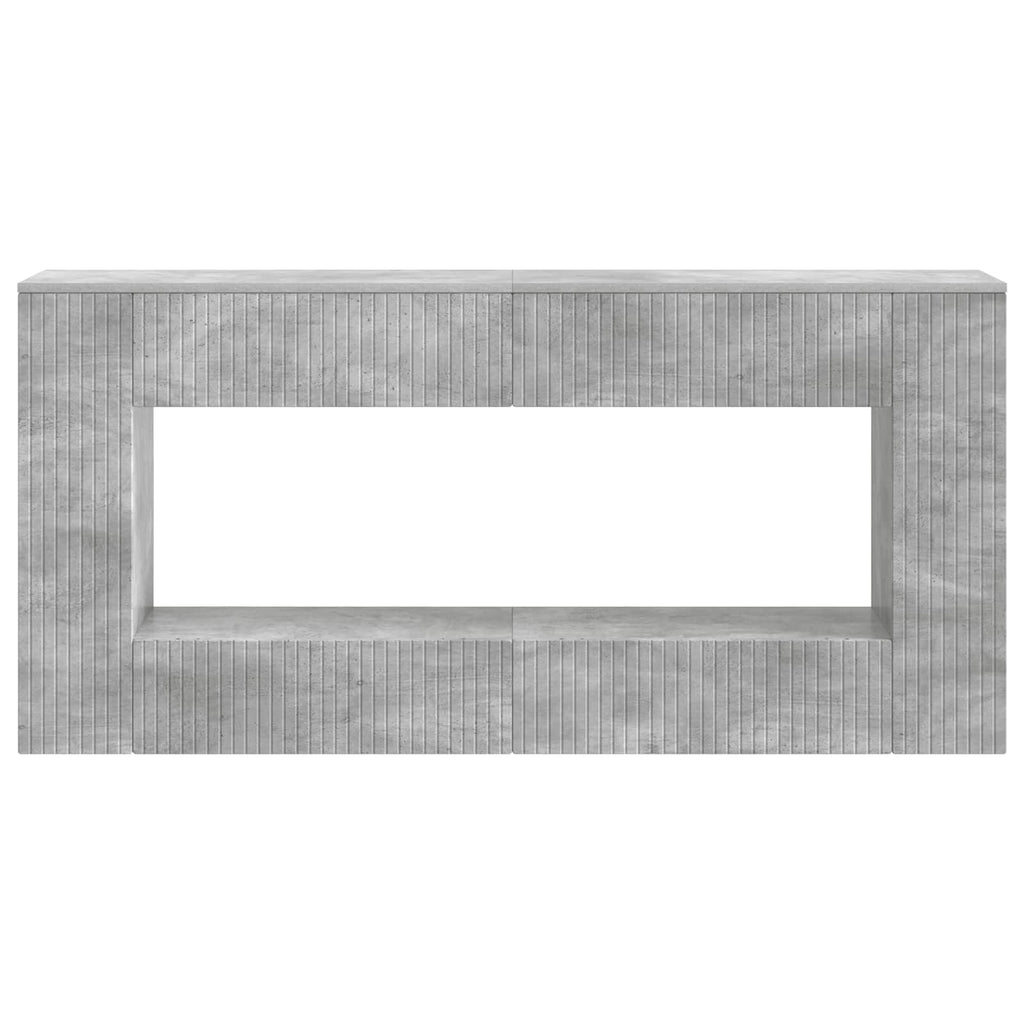 Konsolentisch Betongrau 155 x 29 x 74 cm Holzwerkstoff