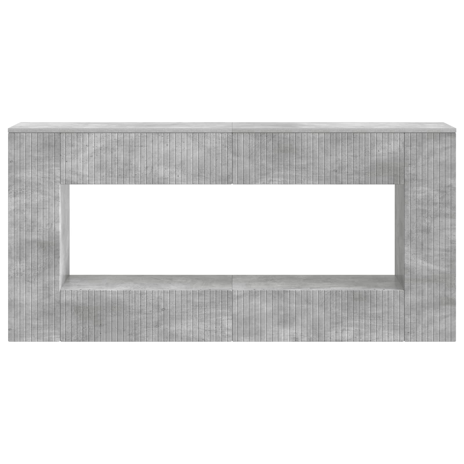 Konsolentisch Betongrau 155 x 29 x 74 cm Holzwerkstoff