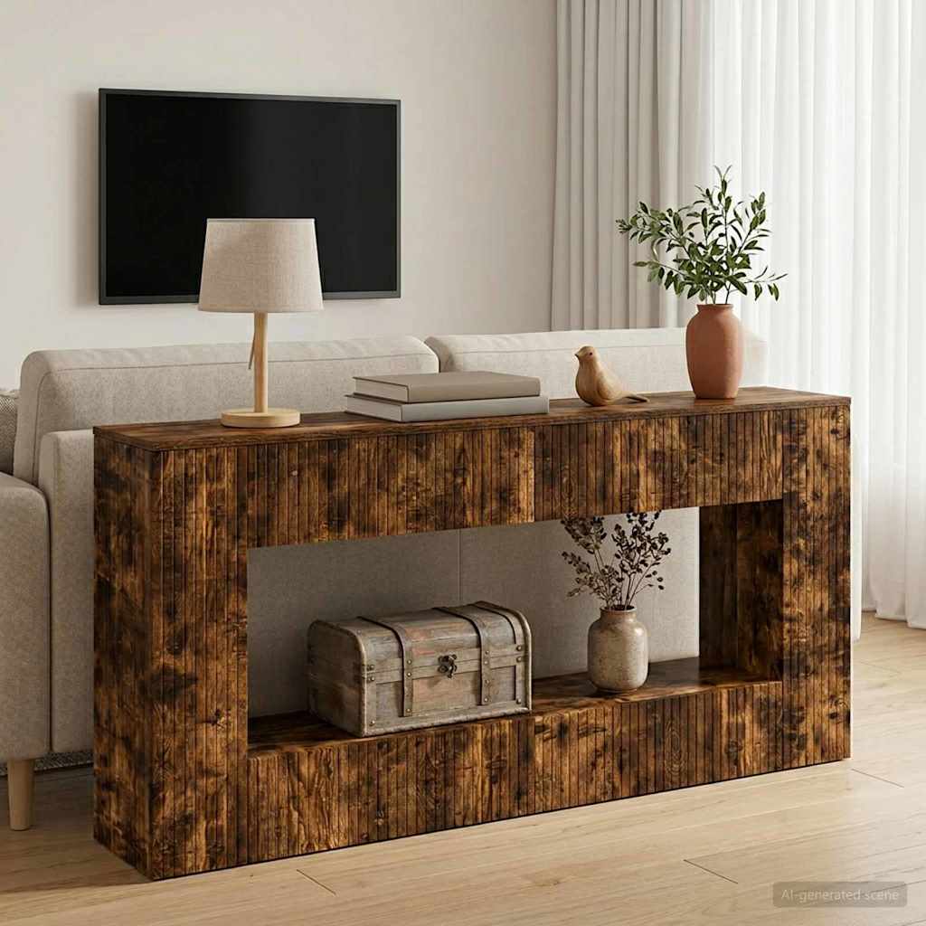 Konsolentisch Geräucherte Eiche 155 x 29 x 74 cm Holzwerkstoff