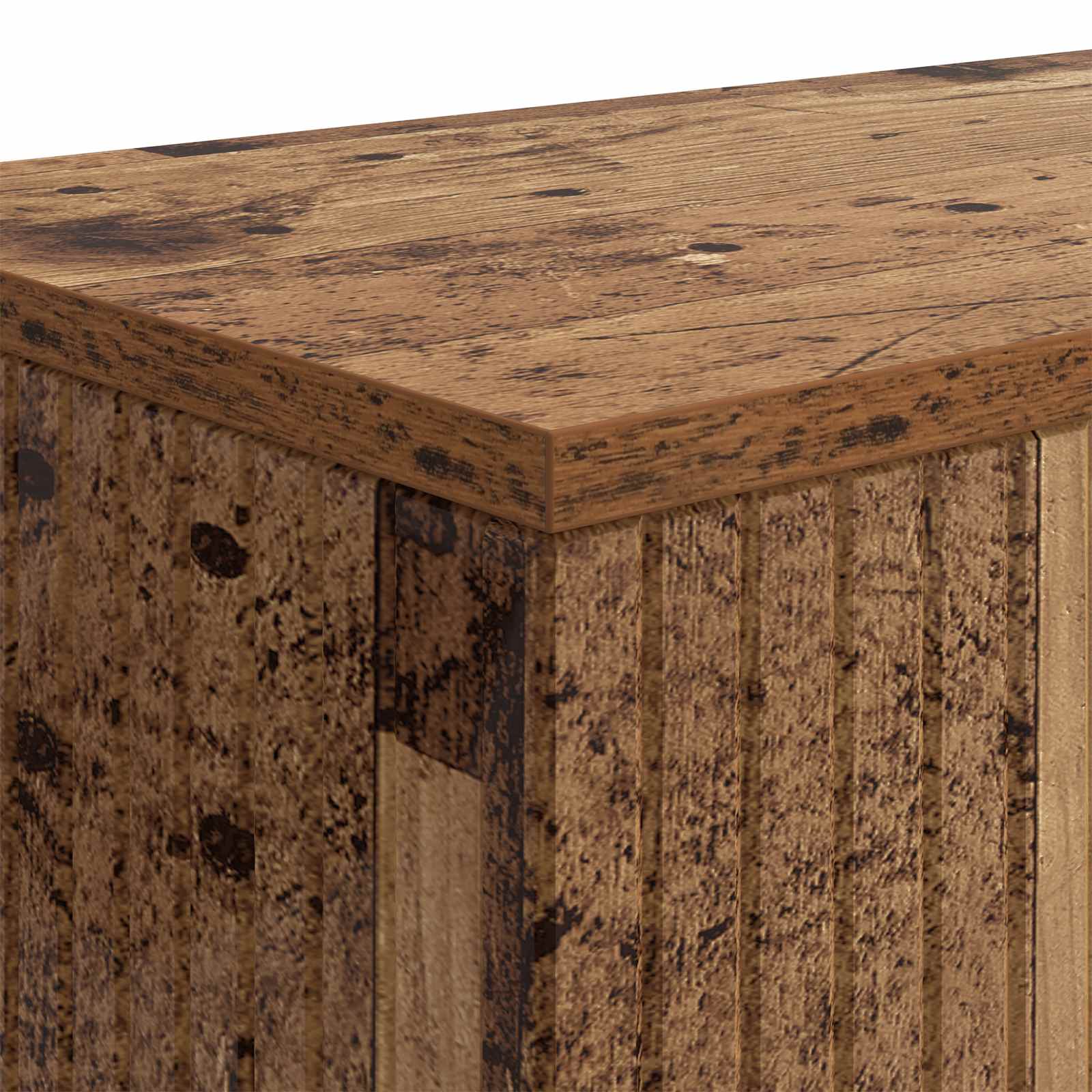Konsolentisch Gestreift Altholz 155 x 29 x 74 cm Holzwerkstoff