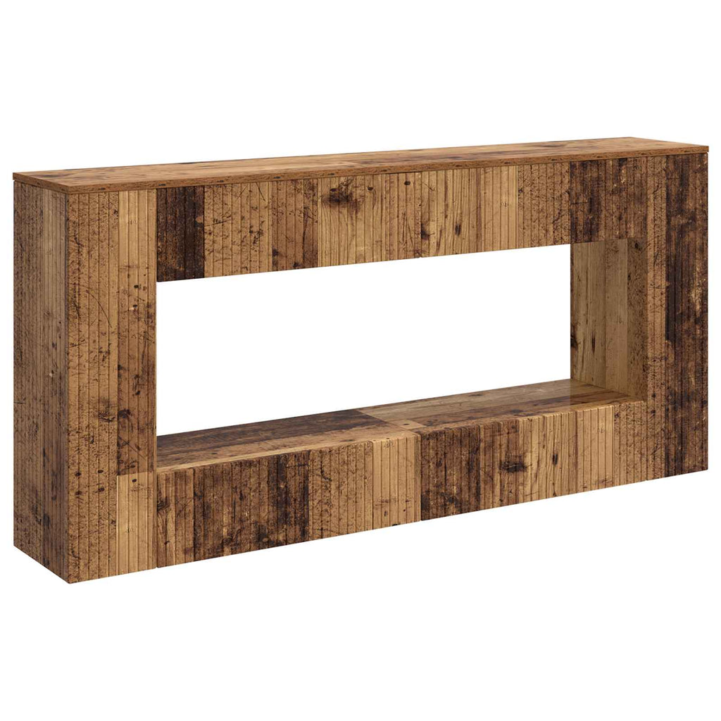Konsolentisch Gestreift Altholz 155 x 29 x 74 cm Holzwerkstoff
