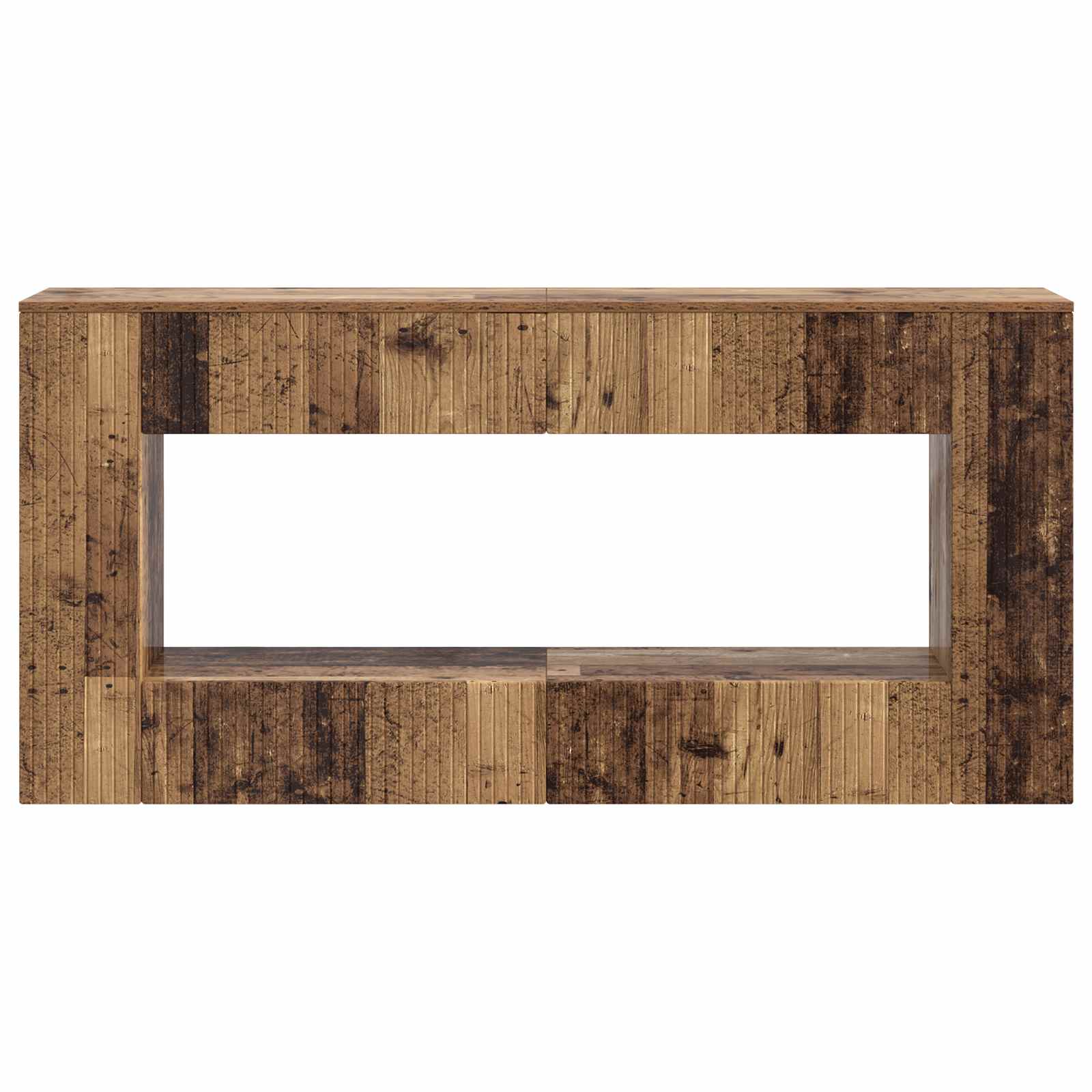 Konsolentisch Gestreift Altholz 155 x 29 x 74 cm Holzwerkstoff
