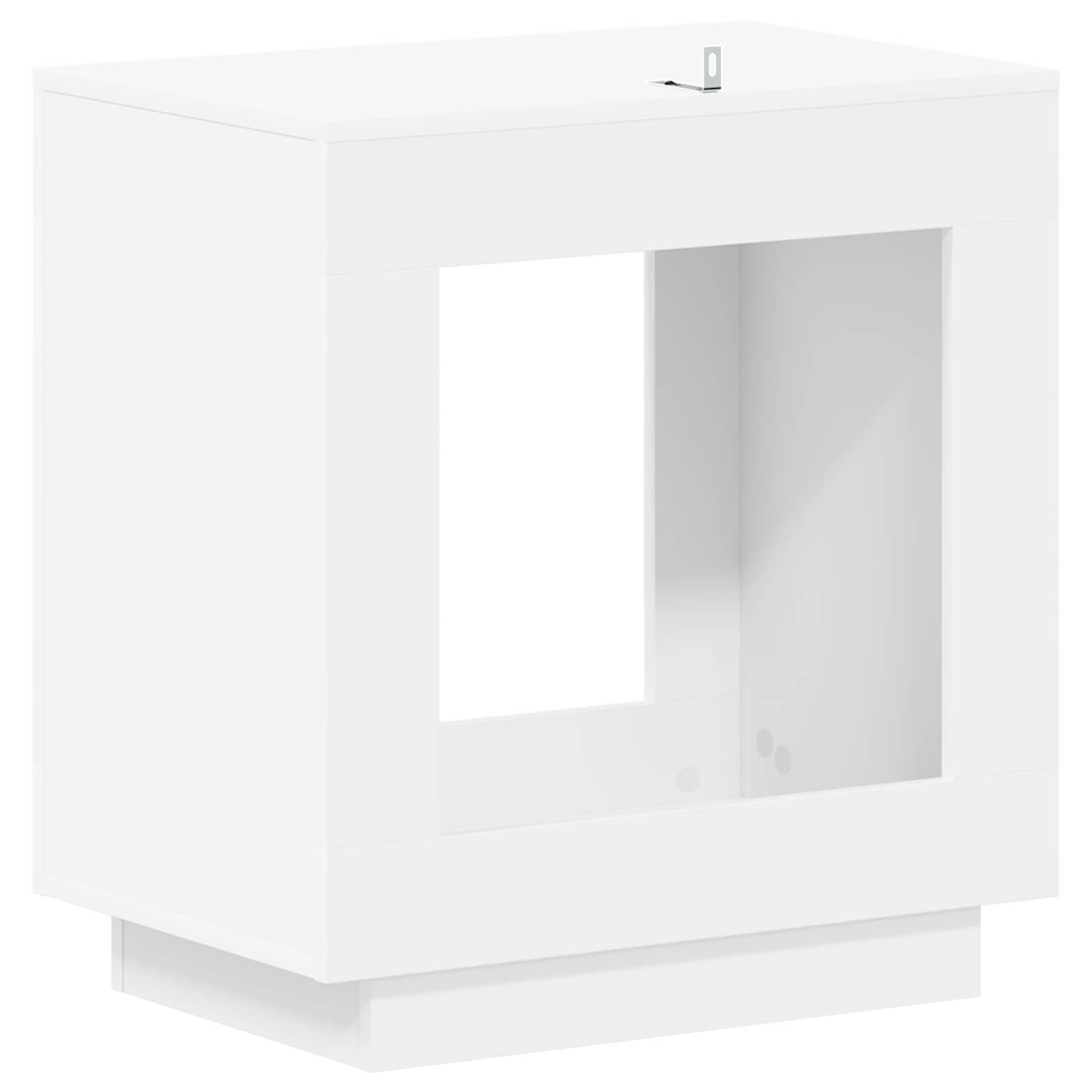 Beistelltisch Weiß 60 x 40 x 65 cm Holzwerkstoff