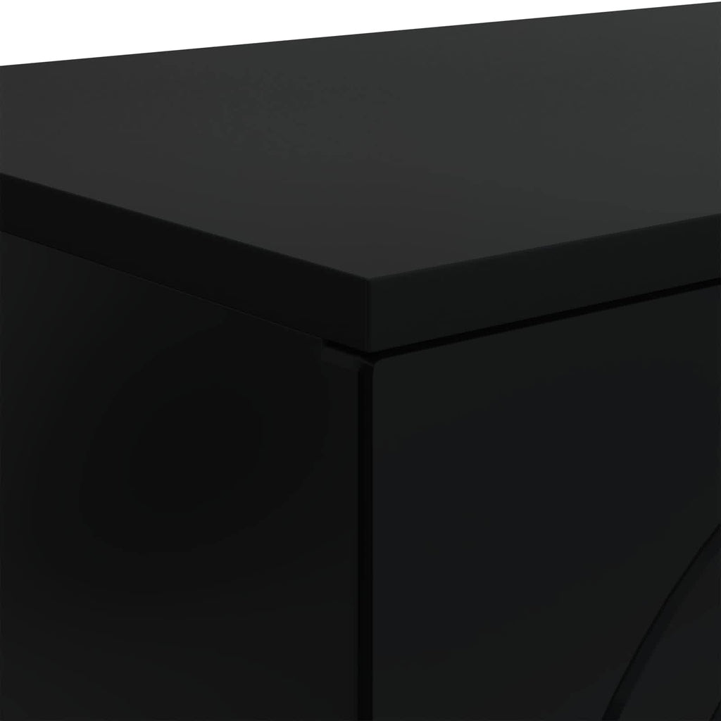 Couchtisch Schwarz 102 x 35 x 75 cm Holzwerkstoff