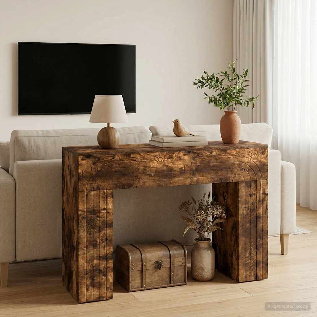 Couchtisch Geräucherte Eiche 102 x 35 x 75 cm Holzwerkstoff