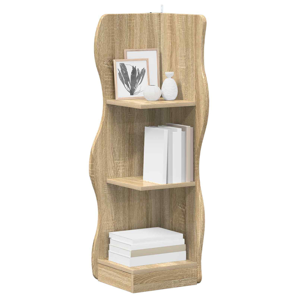 Eckregal mit Regal Sonoma-Eiche 34 x 33 x 102 cm Holzwerkstoff