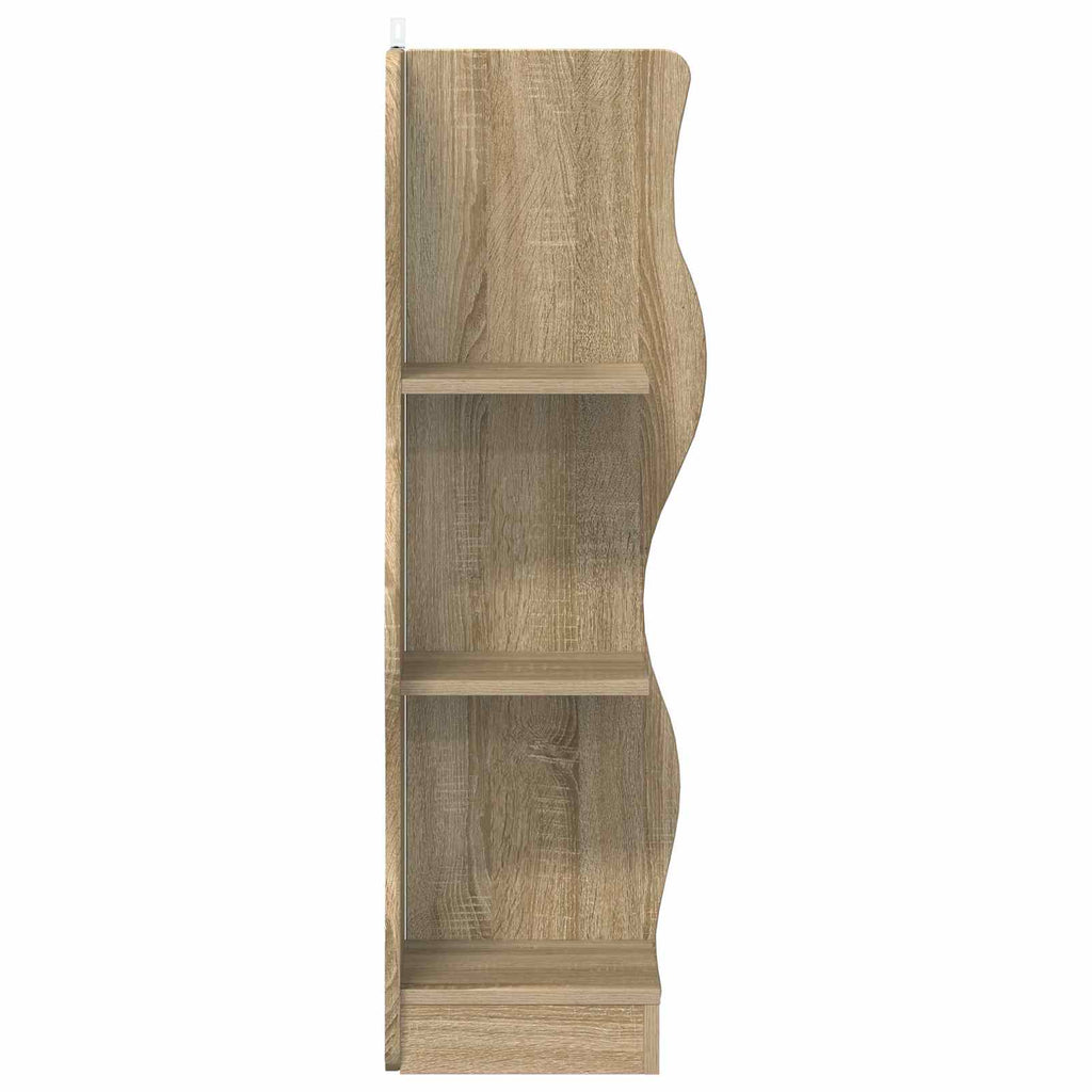Eckregal mit Regal Sonoma-Eiche 34 x 33 x 102 cm Holzwerkstoff