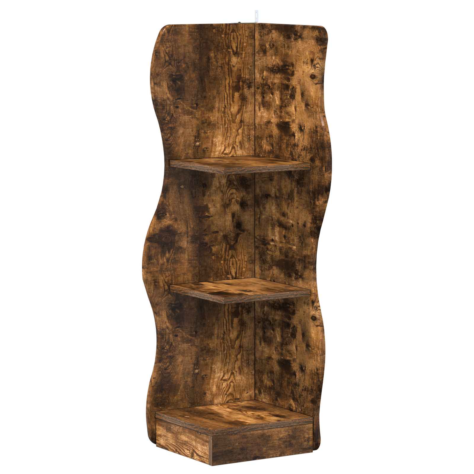 Eckregal Geräucherte Eiche 34 x 33 x 102 cm Holzwerkstoff
