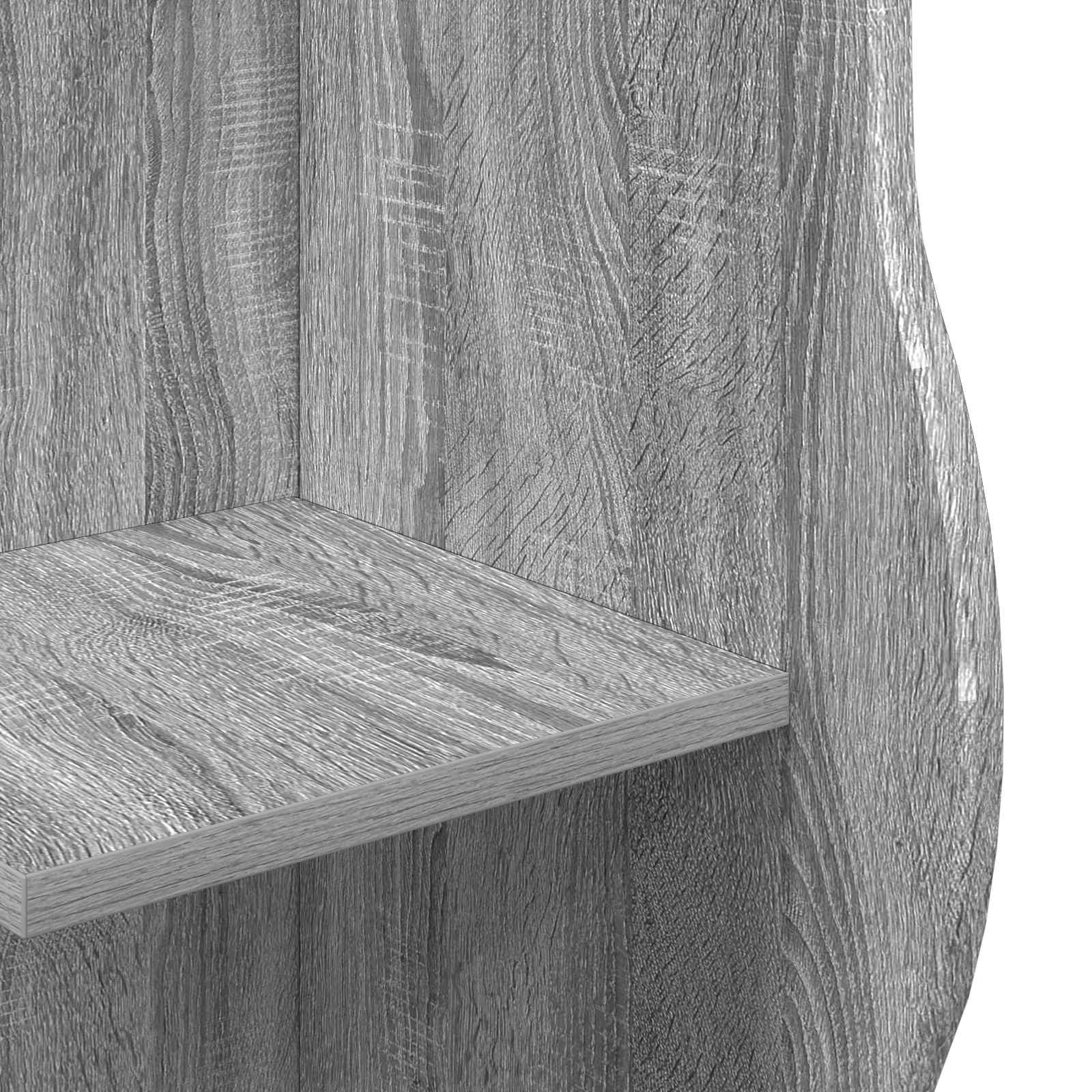 Eckregal mit Regal Graues Sonoma 34 x 33 x 102 cm Holzwerkstoff