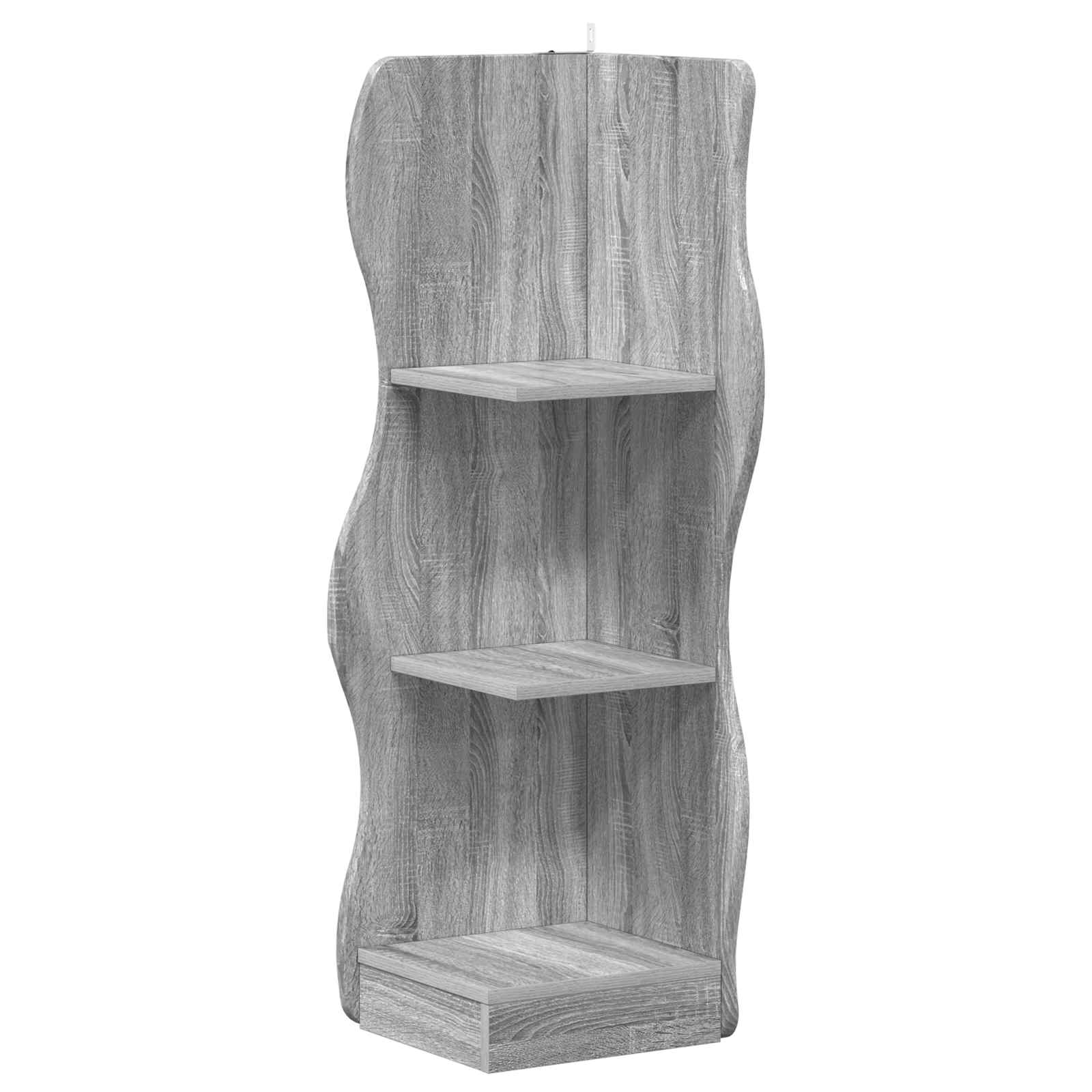 Eckregal mit Regal Graues Sonoma 34 x 33 x 102 cm Holzwerkstoff