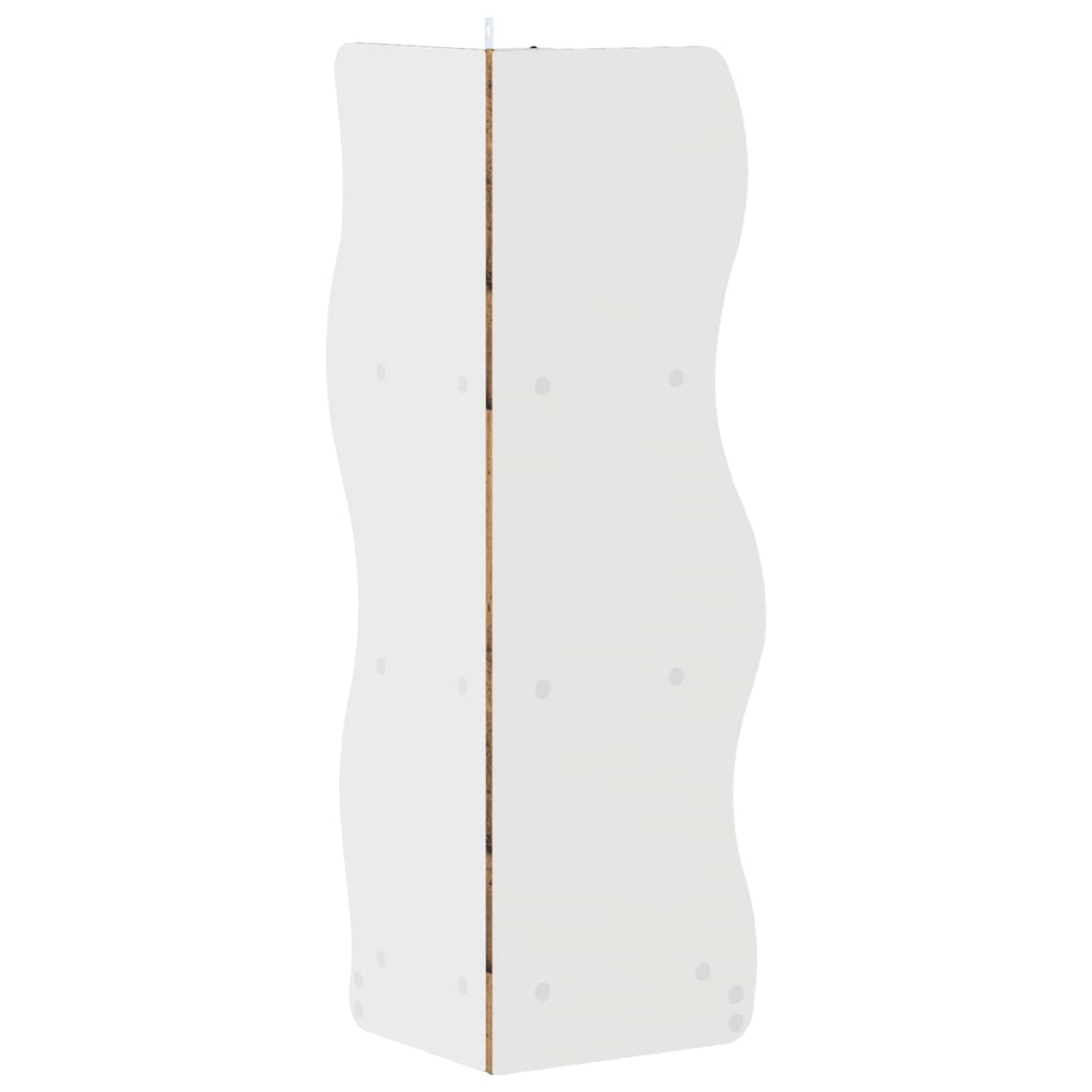 Eckregal mit Regal Altholz 34 x 33 x 102 cm Holzwerkstoff