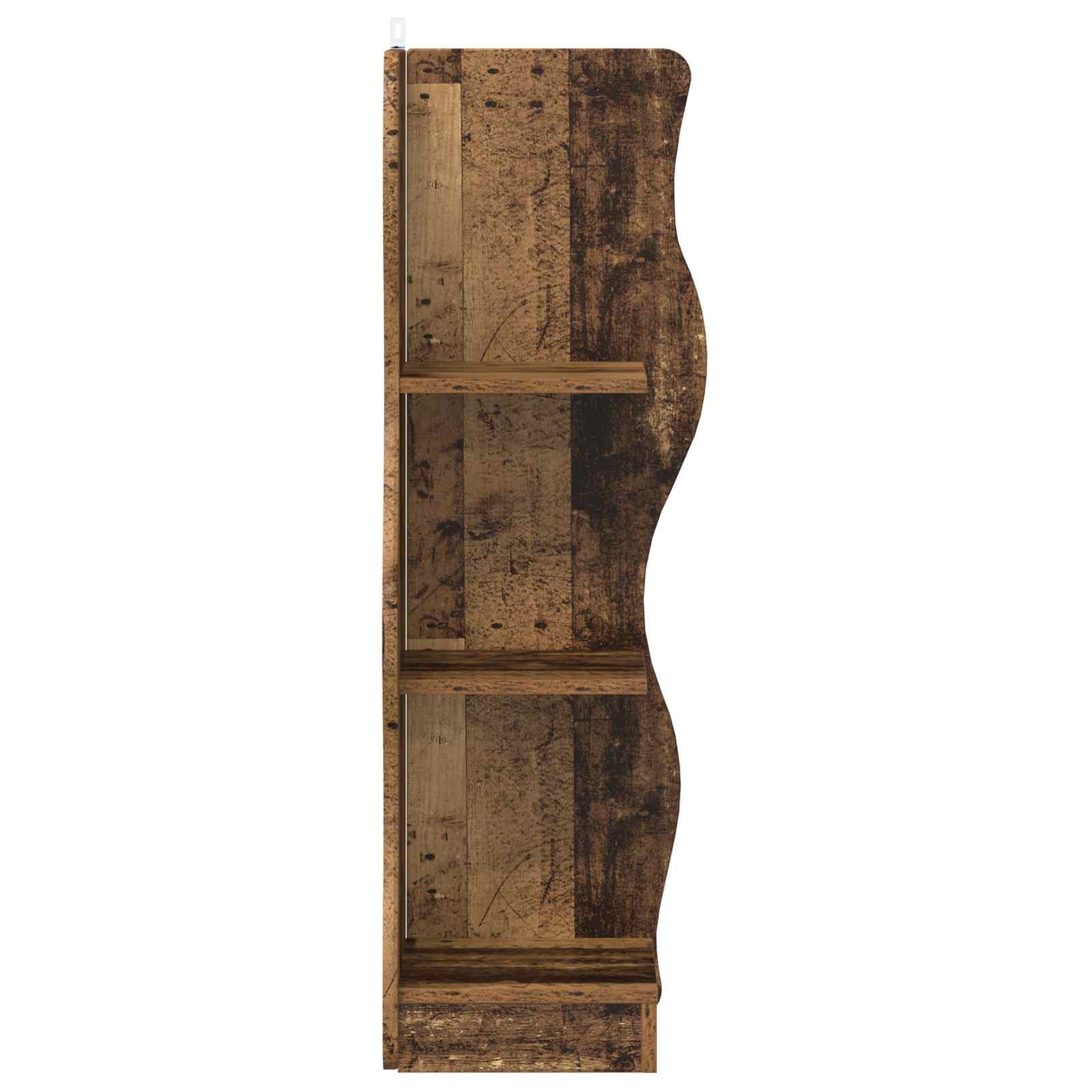 Eckregal mit Regal Altholz 34 x 33 x 102 cm Holzwerkstoff