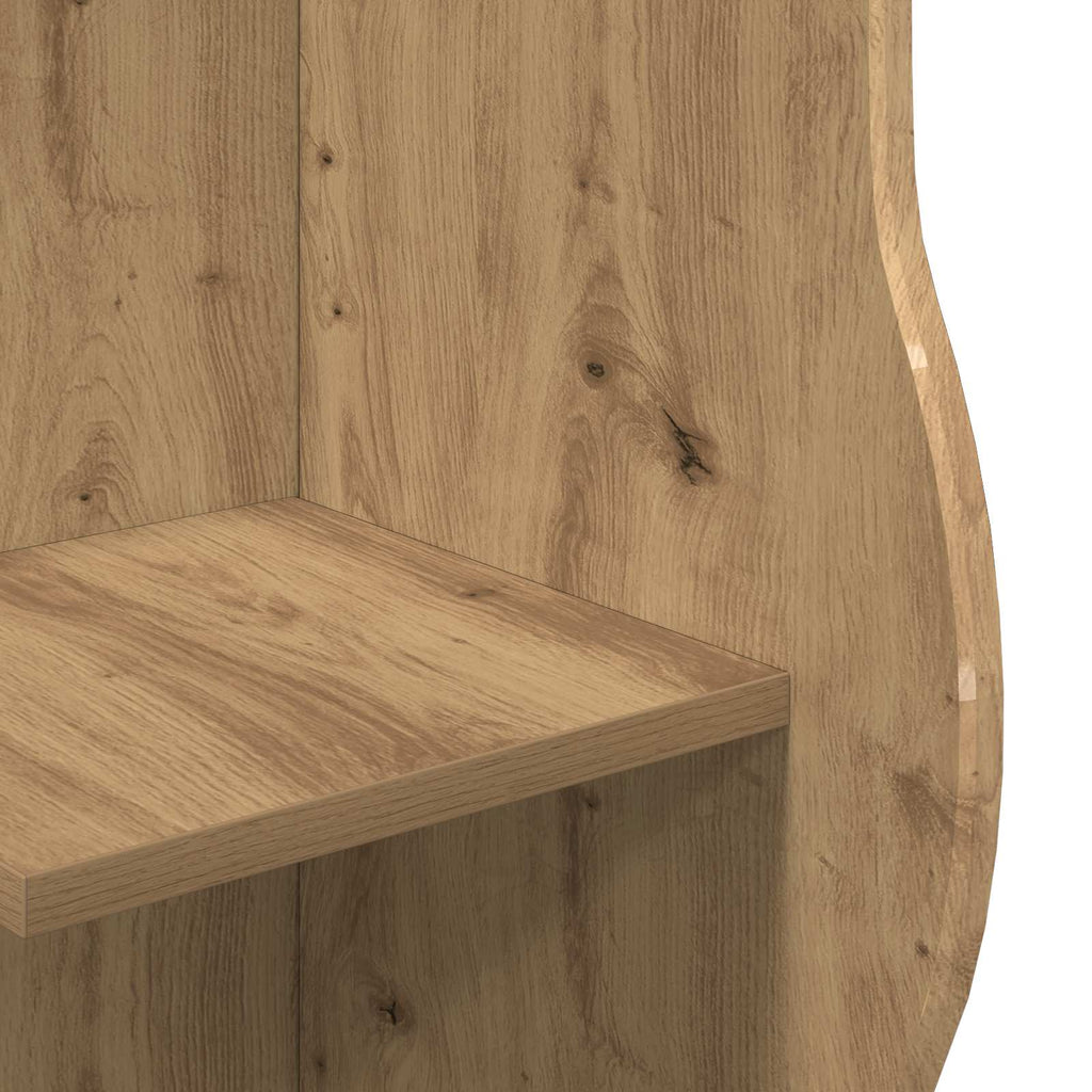 Eckregal mit Regal Artisan-Eiche 34 x 33 x 102 cm Holzwerkstoff