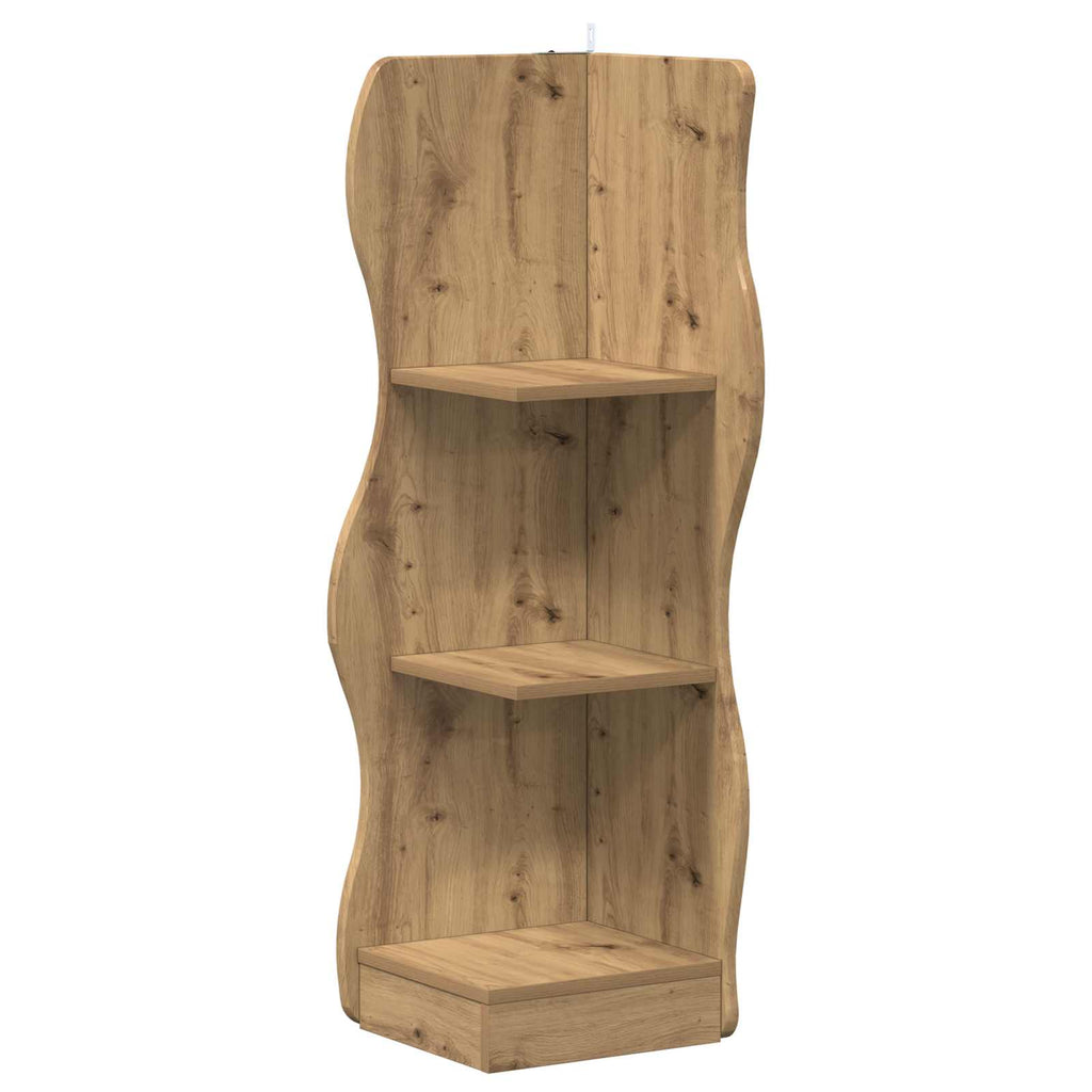 Eckregal mit Regal Artisan-Eiche 34 x 33 x 102 cm Holzwerkstoff