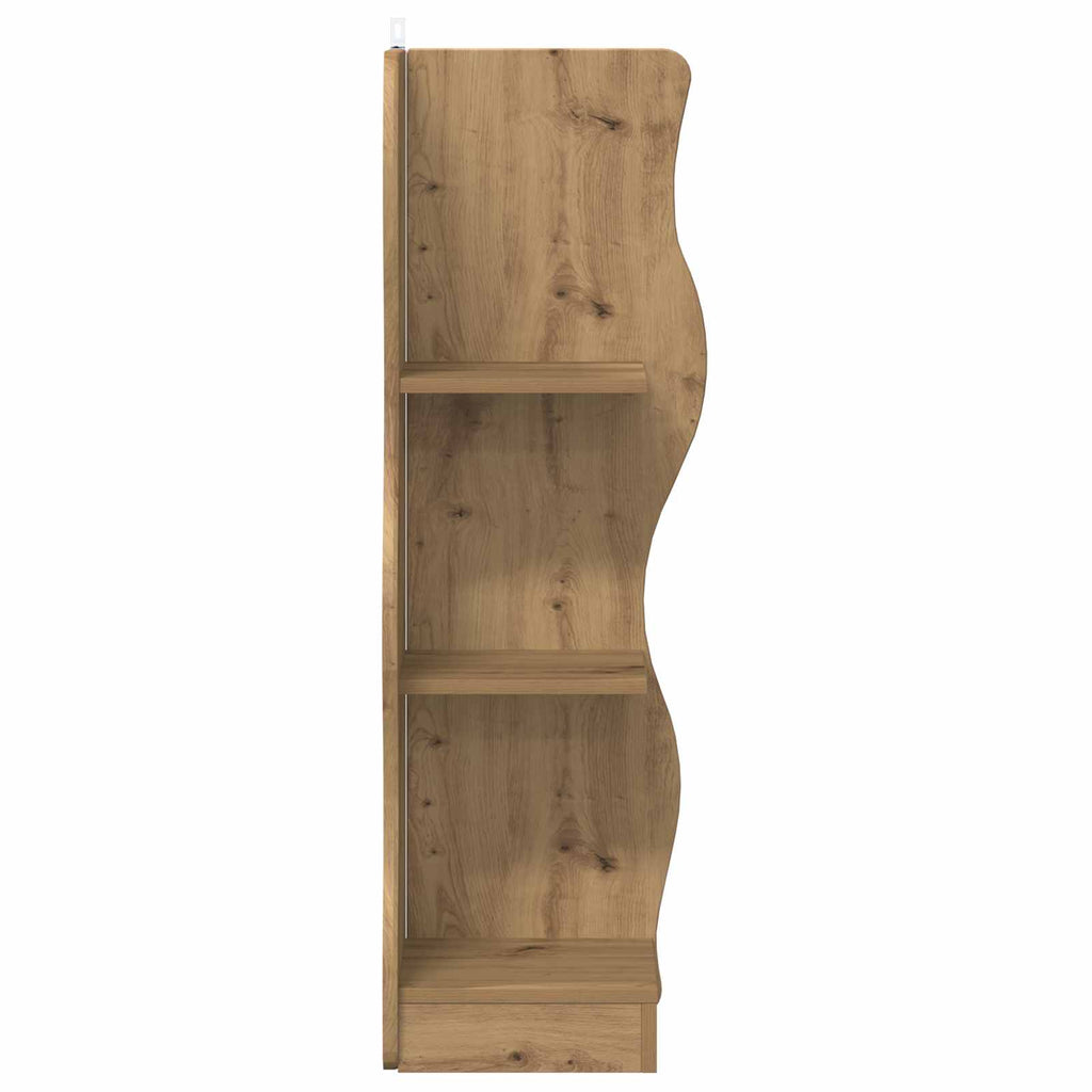 Eckregal mit Regal Artisan-Eiche 34 x 33 x 102 cm Holzwerkstoff