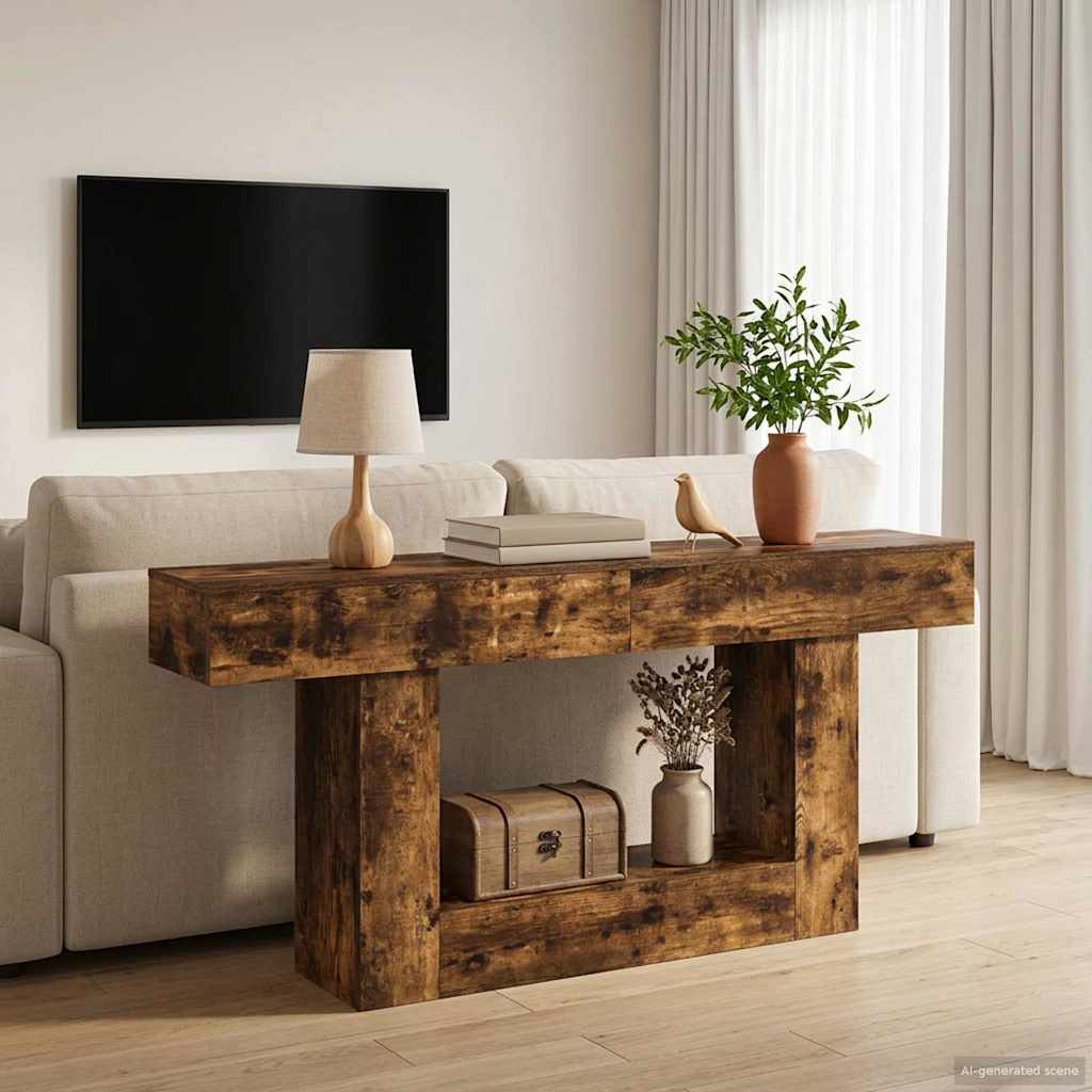 Geräucherte Eiche 160 x 30 x 74 cm