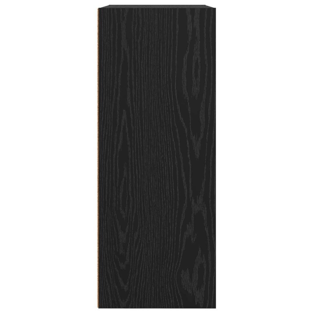 Bücherregal Schwarz Eichen-Optik 60 x 30 x 76.5 cm