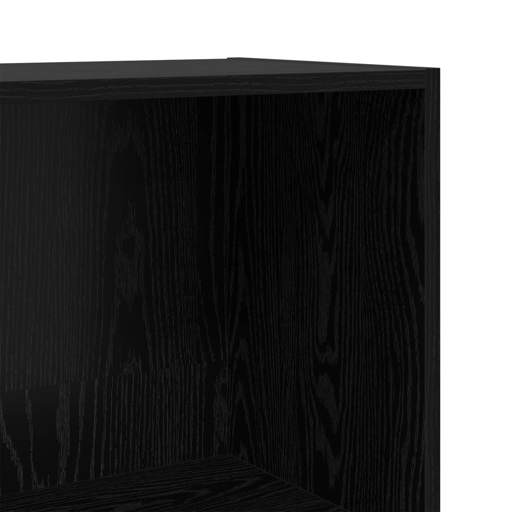 Bücherregal Schwarz Eichen-Optik 60 x 30 x 114 cm Holzwerkstoff
