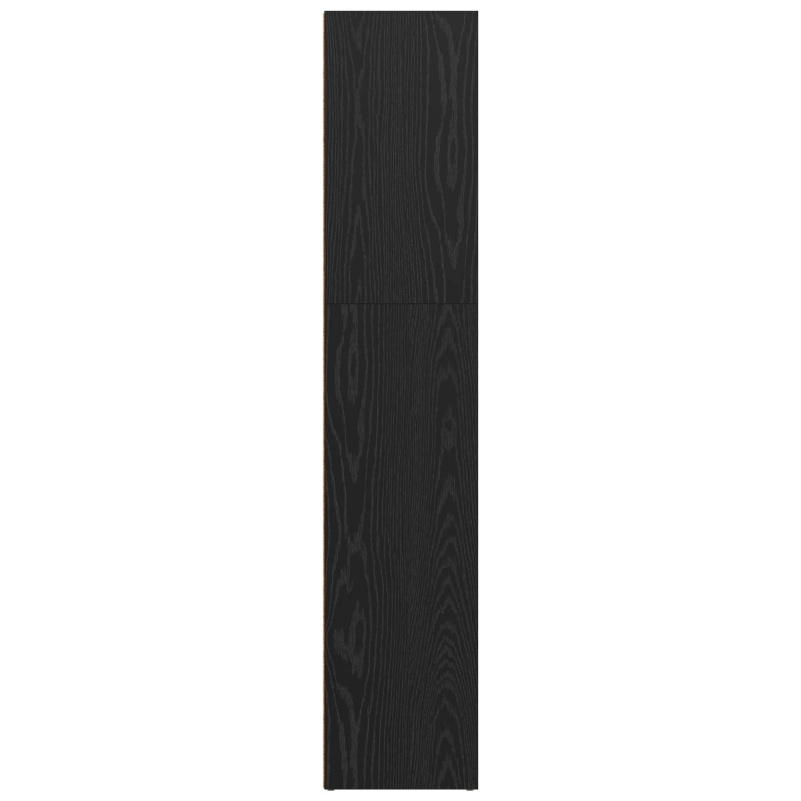 Freistehender Stauraum Schwarz Eichen-Optik 60 x 30 x 151,5 cm