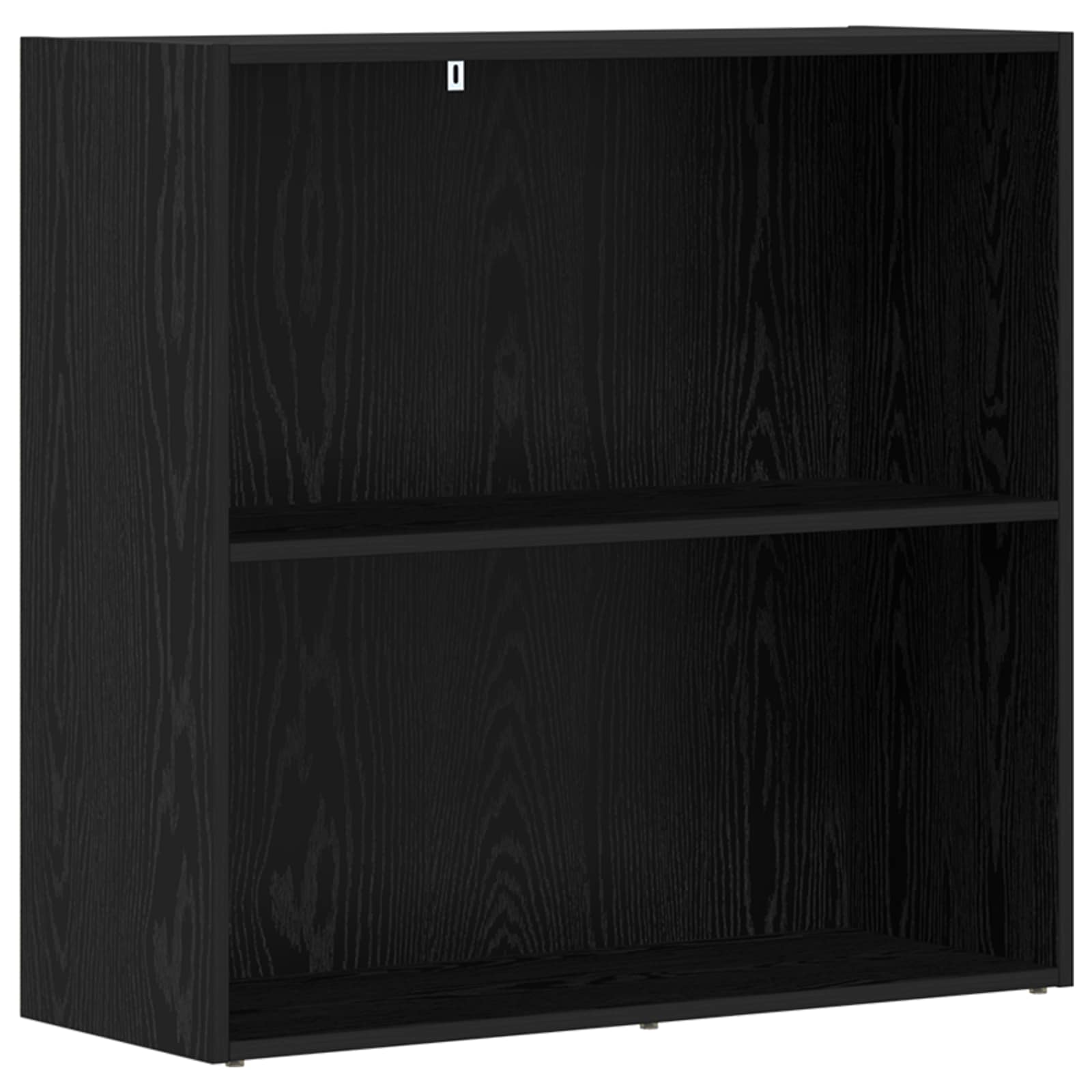 Bücherregal Schwarz Eichen-Optik 80 x 30 x 76,5 cm