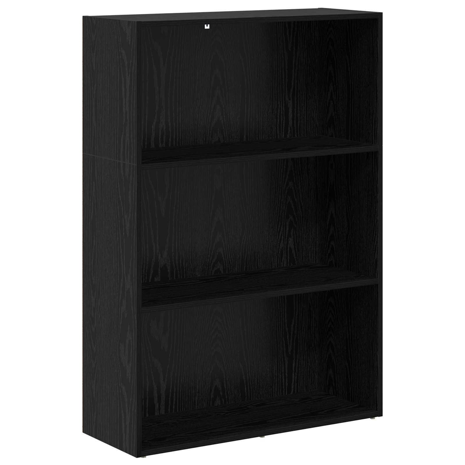 Bücherregal Schwarz Eichen-Optik 80 x 30 x 114 cm Holzwerkstoff