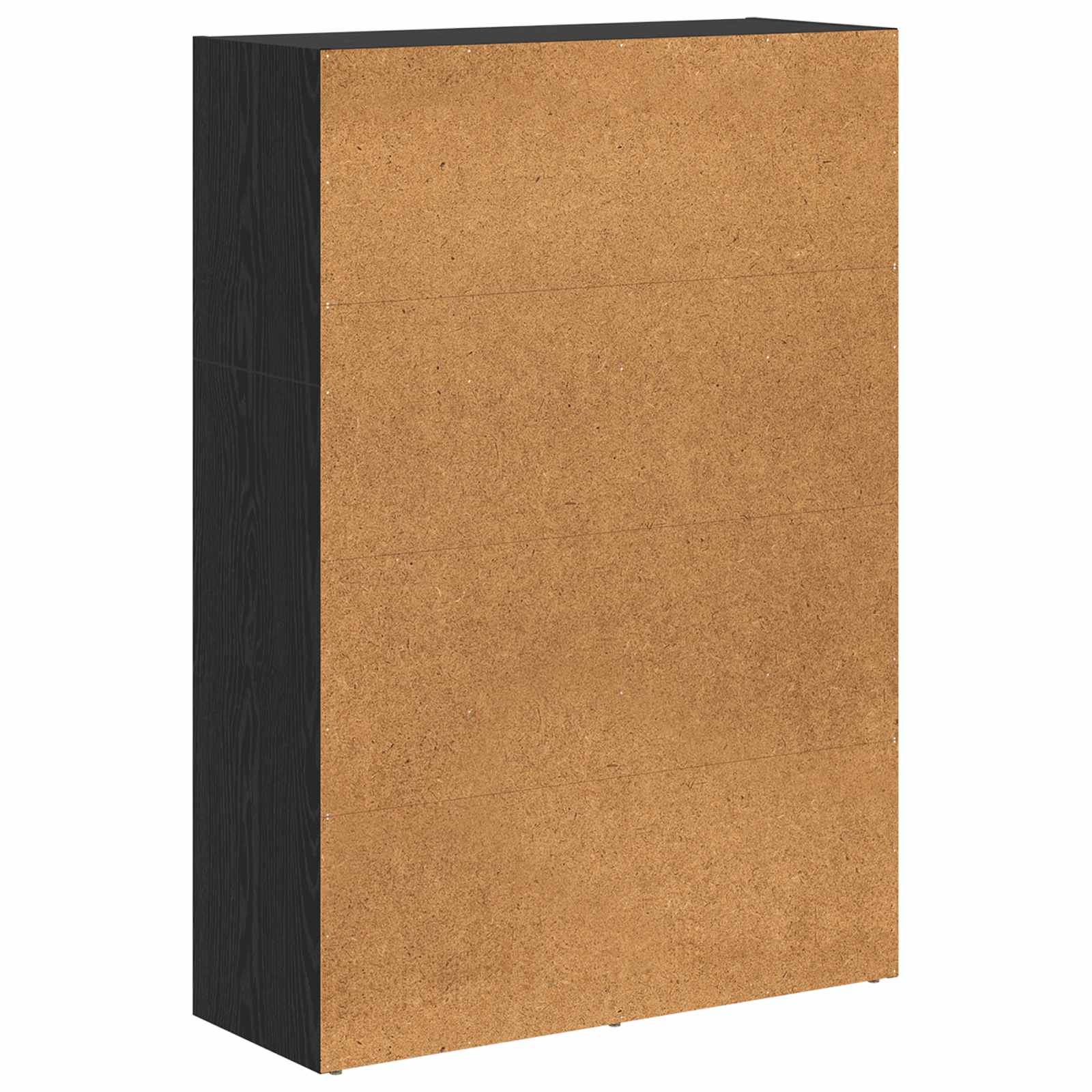 Bücherregal Schwarz Eichen-Optik 80 x 30 x 114 cm Holzwerkstoff