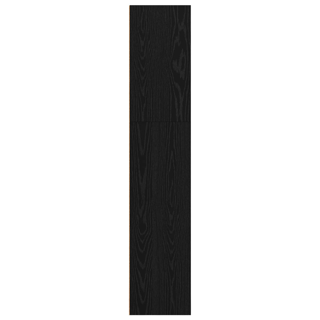 Freistehender Stauraum Schwarz Eichen-Optik 80 x 30 x 152 cm