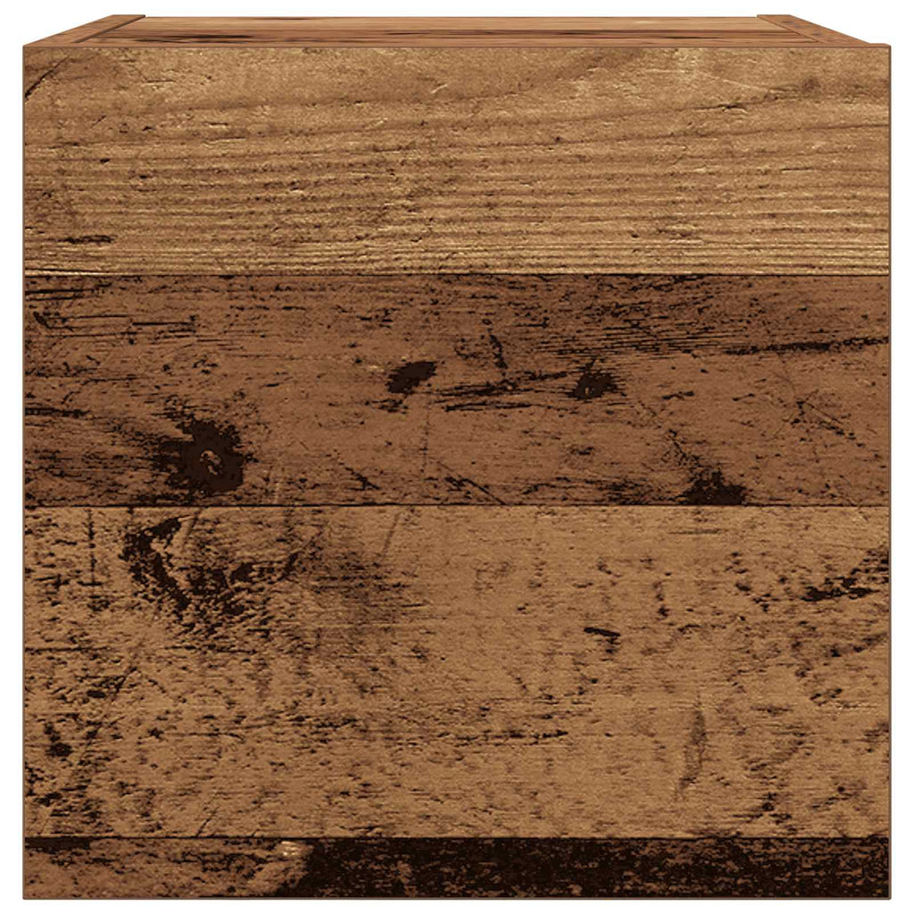 Wandmontiertes TV-Regal Altholz 30,5 x 30 x 30 cm Holzwerkstoff