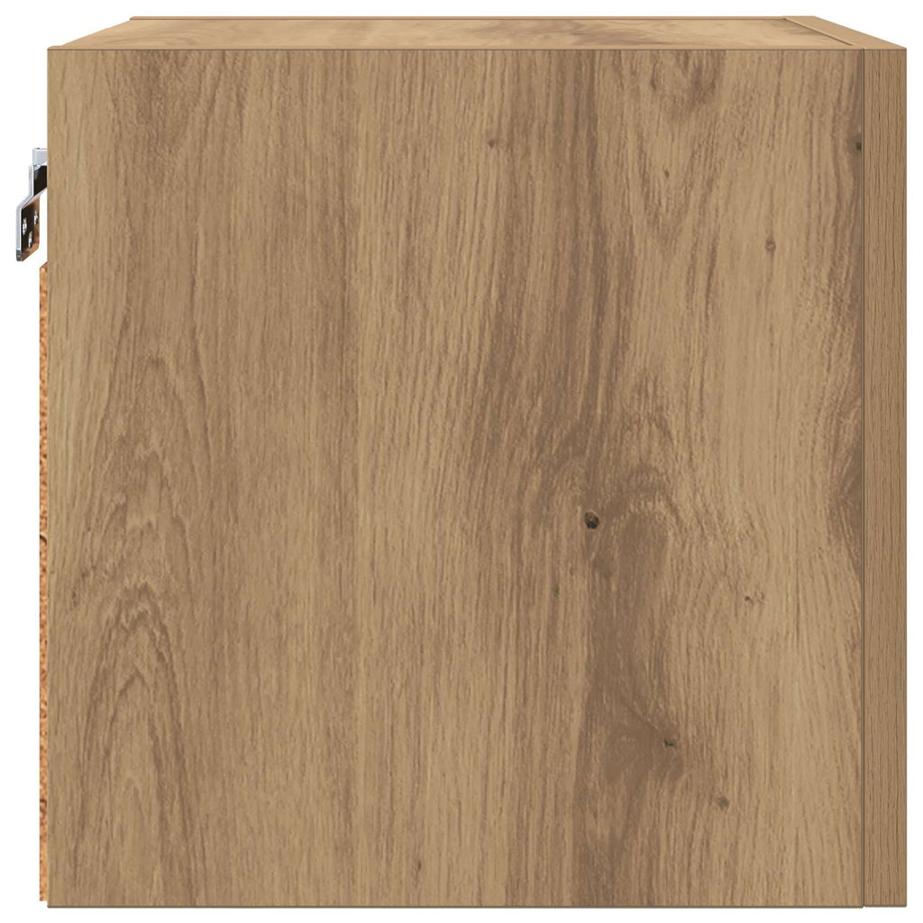 Wandmontiertes TV-Regal Artisan-Eiche 30,5 x 30 x 30 cm