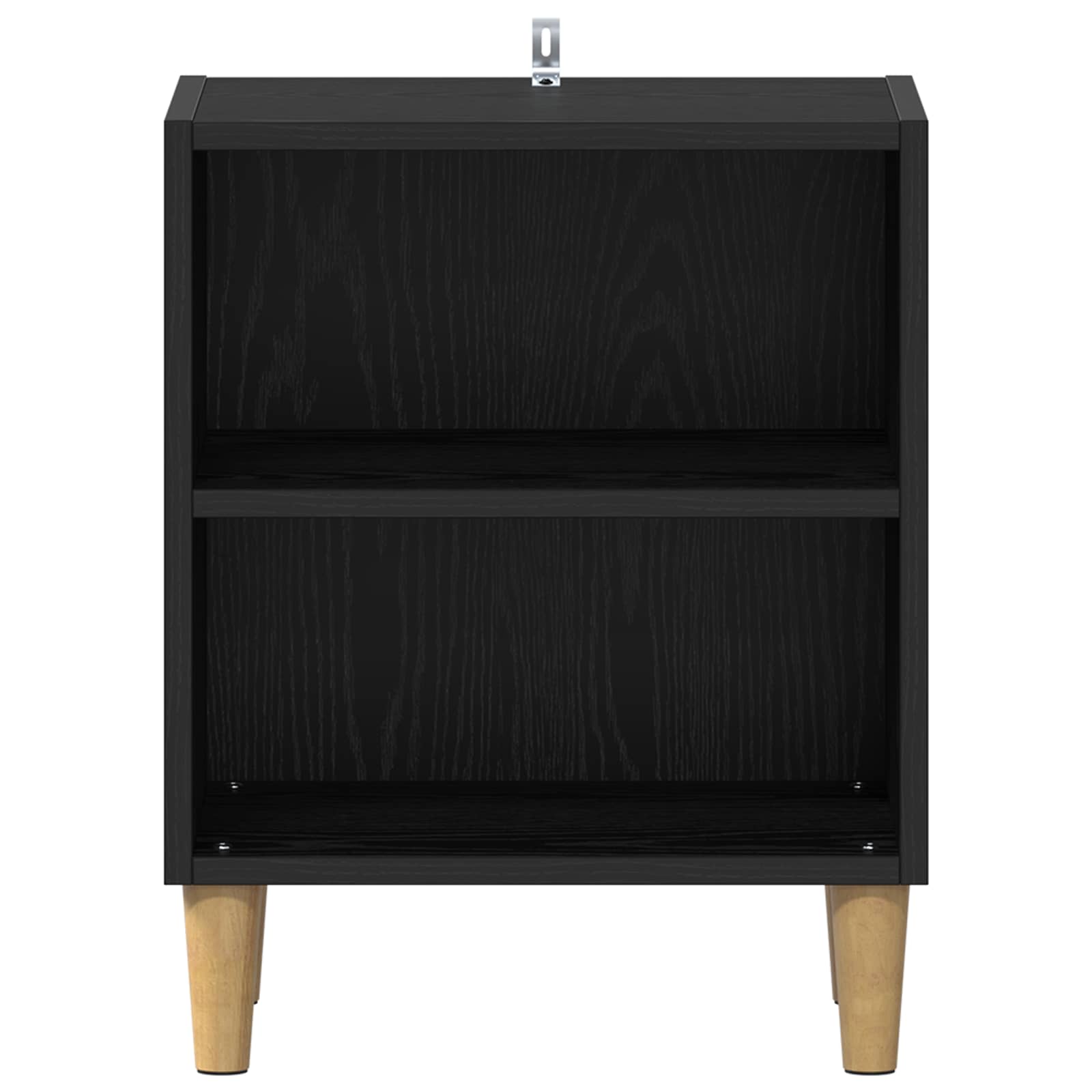 Bettschrank 2 pcs Schwarz Eichen-Optik 40 x 30 x 50 cm
