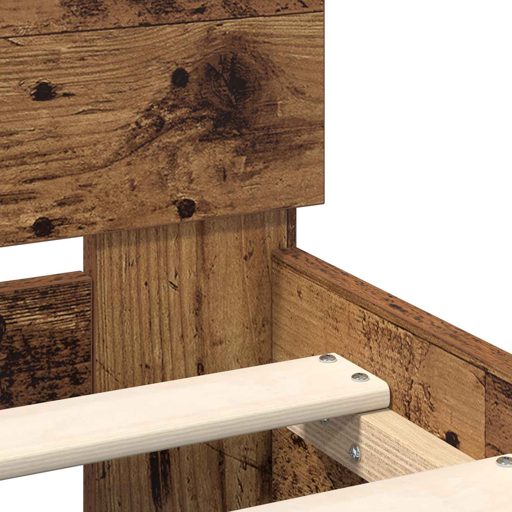 Bettrahmen Altholz 98,5 x 200 cm Holzwerkstoff