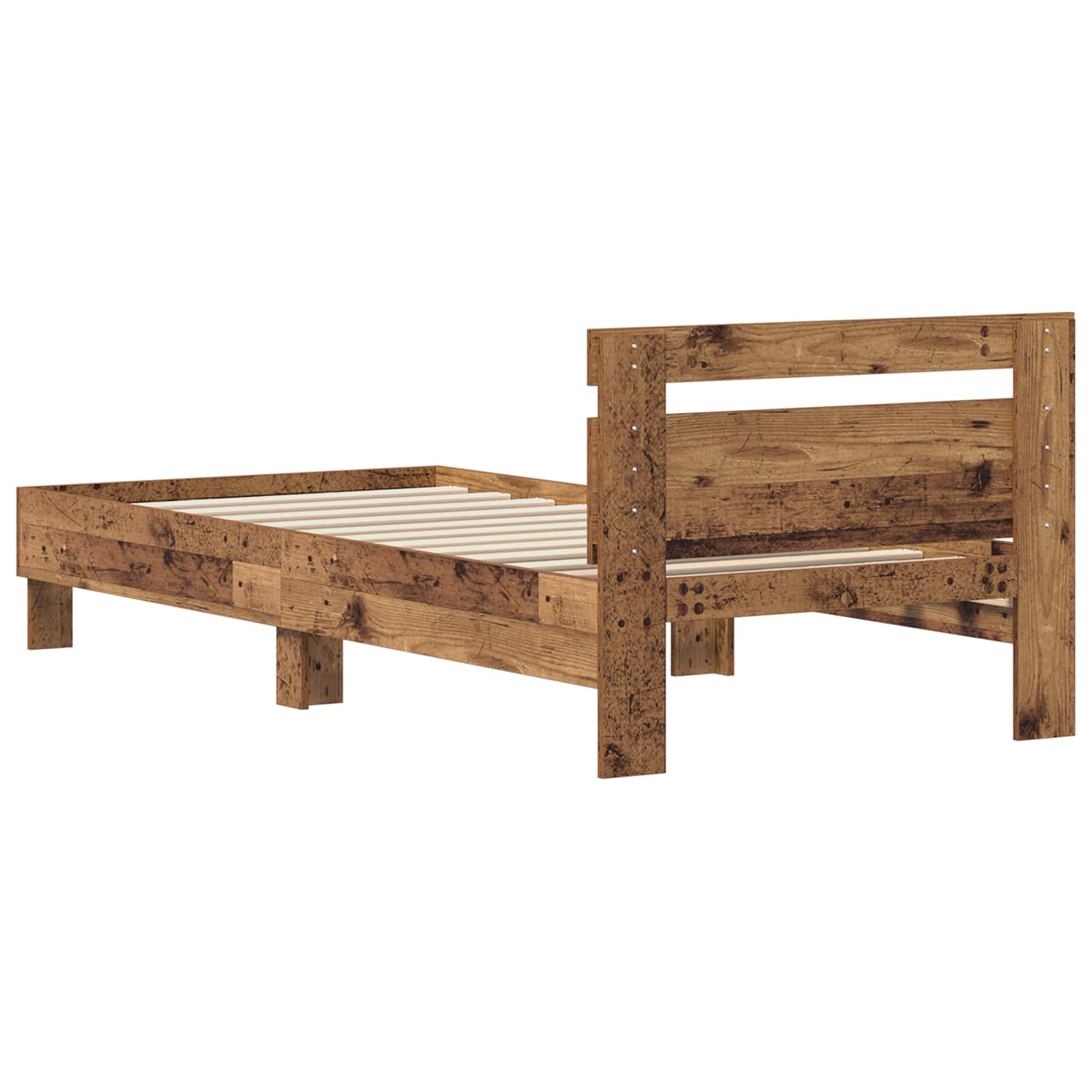 Bettrahmen Altholz 98,5 x 200 cm Holzwerkstoff