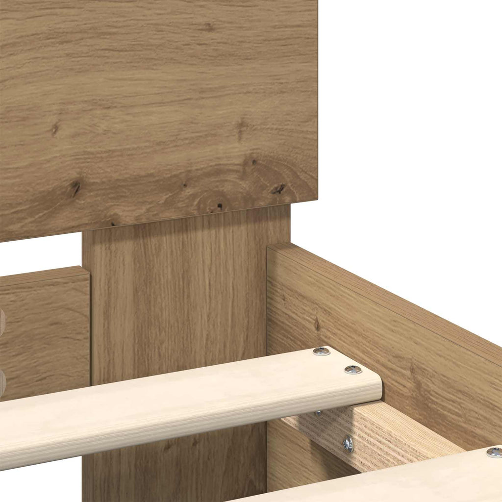 Bettrahmen Artisan-Eiche 98,5 x 200 cm Holzwerkstoff