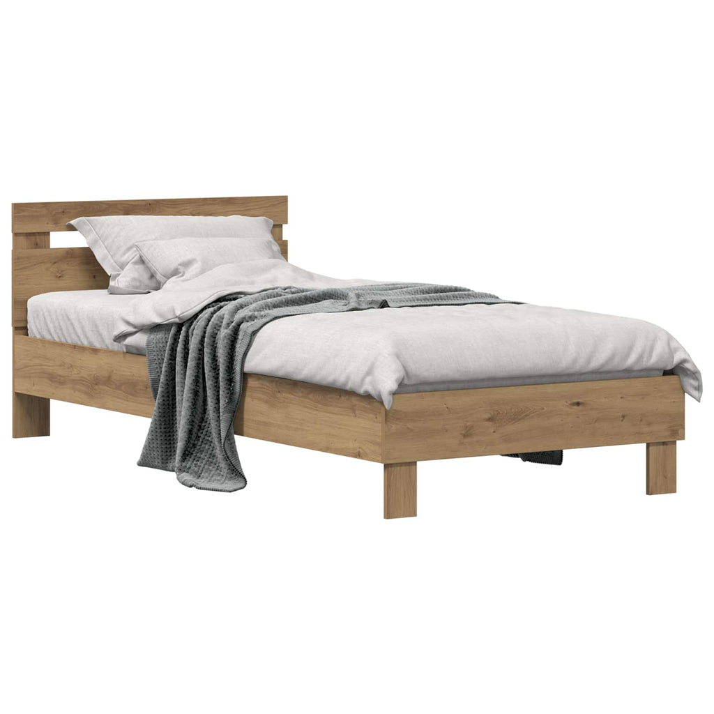 Bettrahmen Artisan-Eiche 98,5 x 200 cm Holzwerkstoff