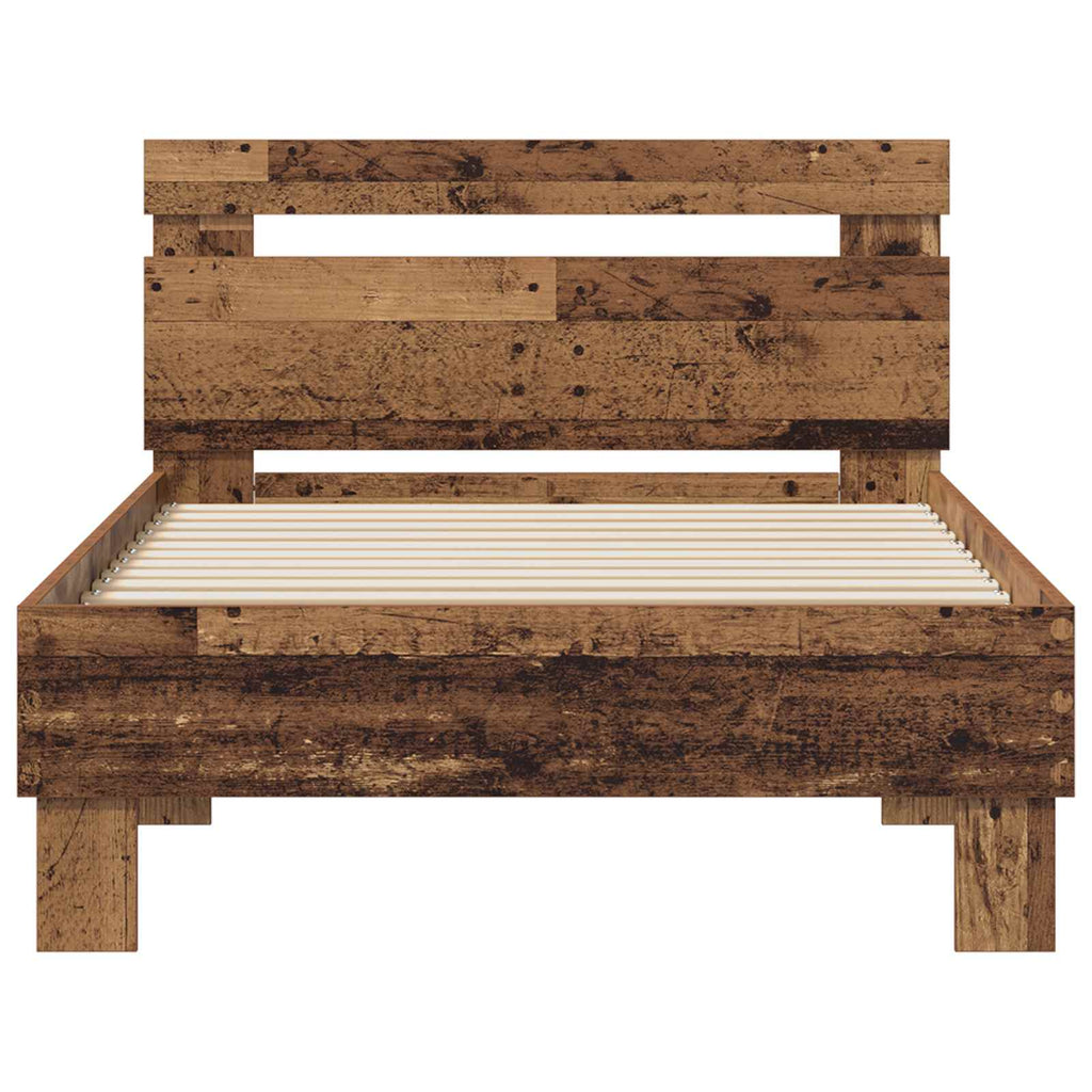 Bettrahmen Altholz 75 x 190 cm Holzwerkstoff