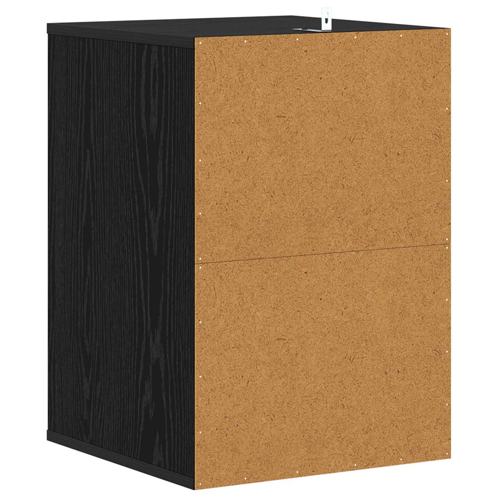 Schubladenschrank Schwarz Eichen-Optik 41 x 40 x 58 cm
