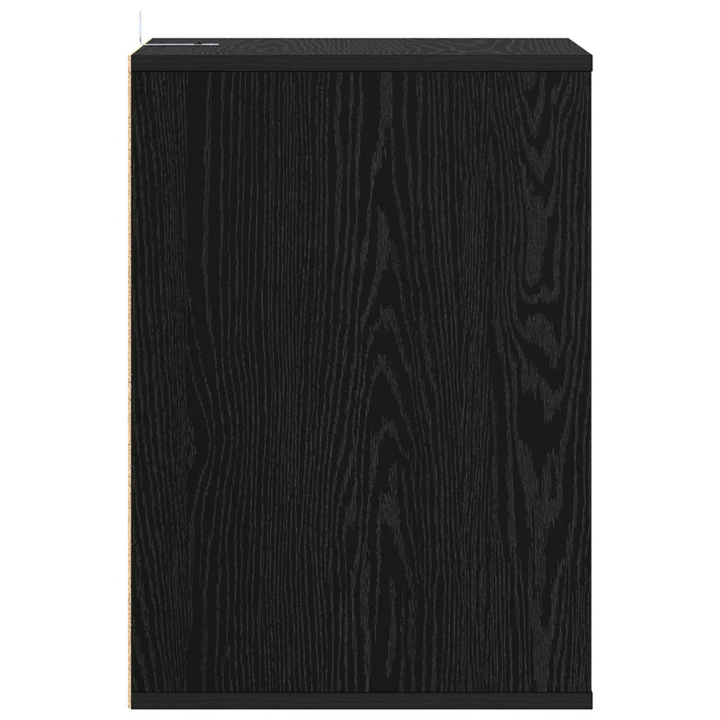 Schubladenschrank Schwarz Eichen-Optik 41 x 40 x 58 cm