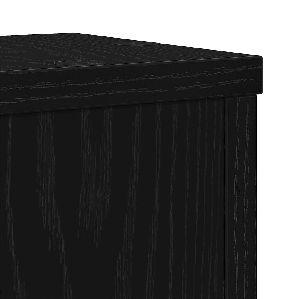 Pflanzenständer 2 pcs Schwarz Eichen-Optik 15 x 15 x 20 cm